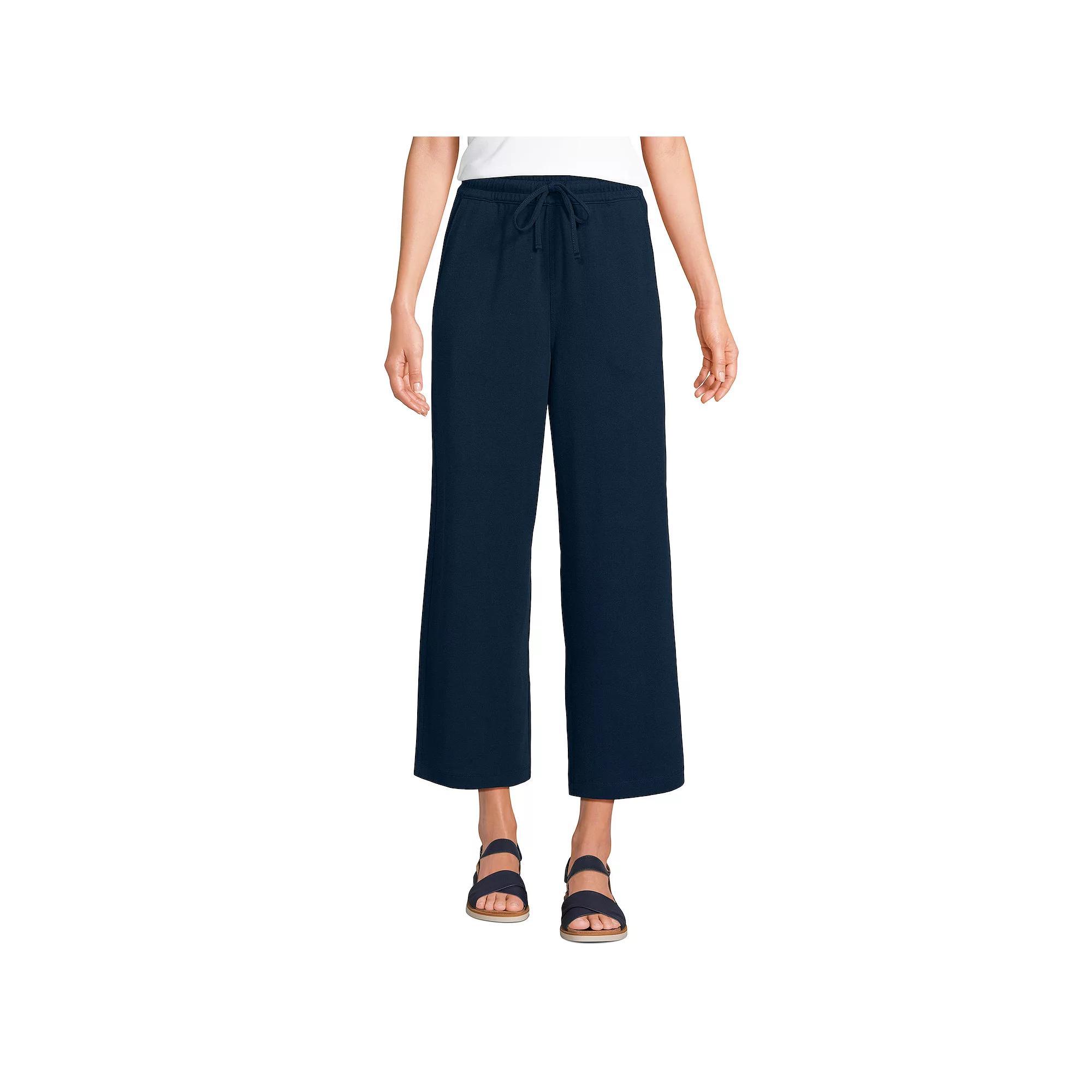 Women's Lands' End Sport Knit Cropped Pants,  Product Image