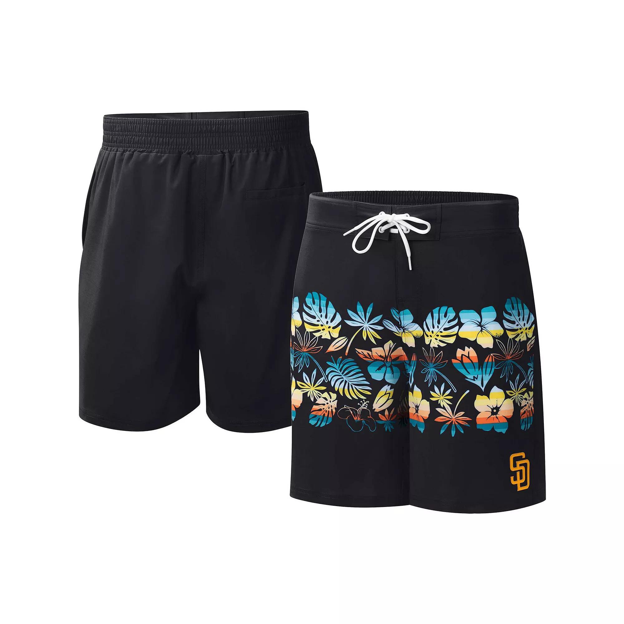 Men's G-III Sports by Carl Banks Black San Diego Padres Breeze Volley Swim Shorts,  Product Image