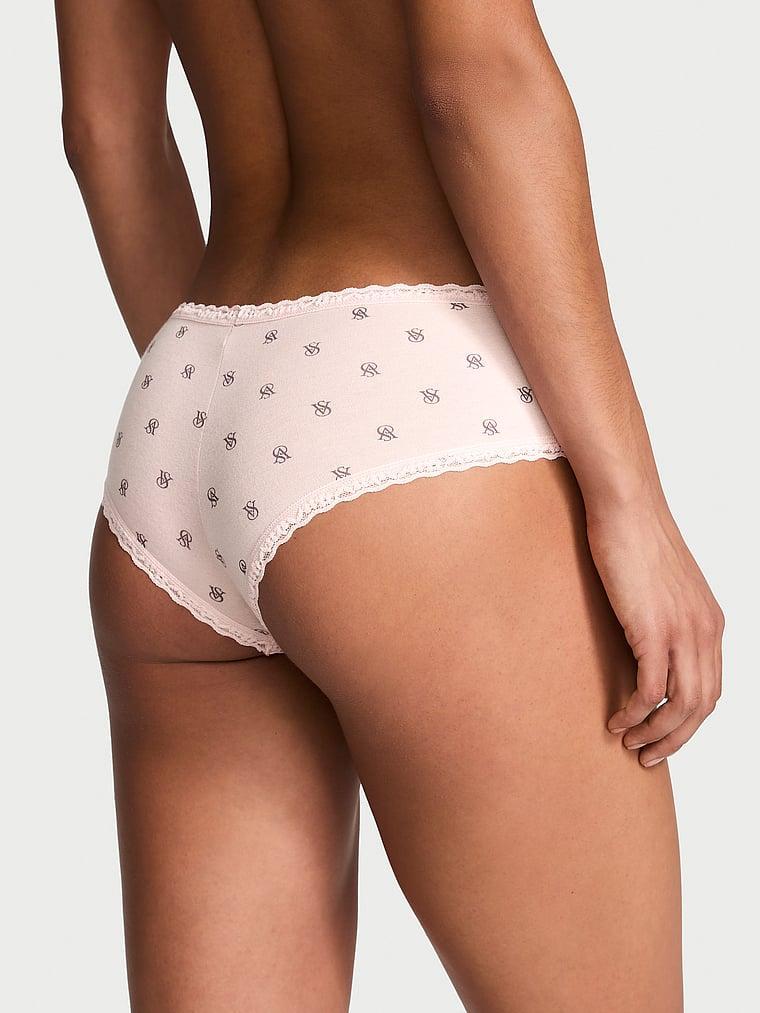 Cotton Lace-Waist Cheeky Panty Product Image