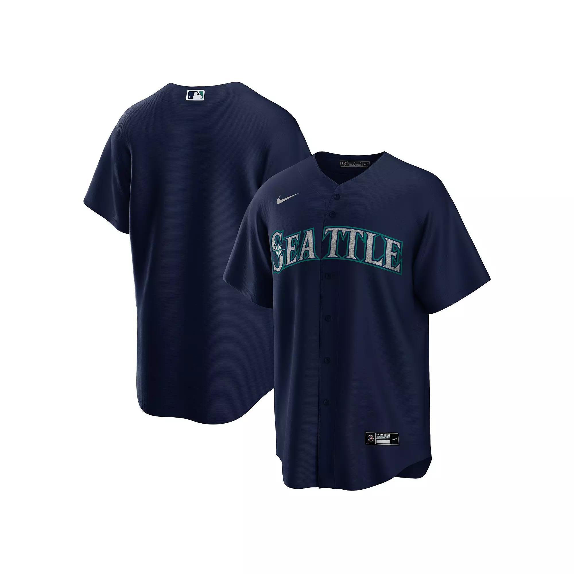 Men's Nike Navy Seattle Mariners Alternate Replica Team Jersey,  Product Image
