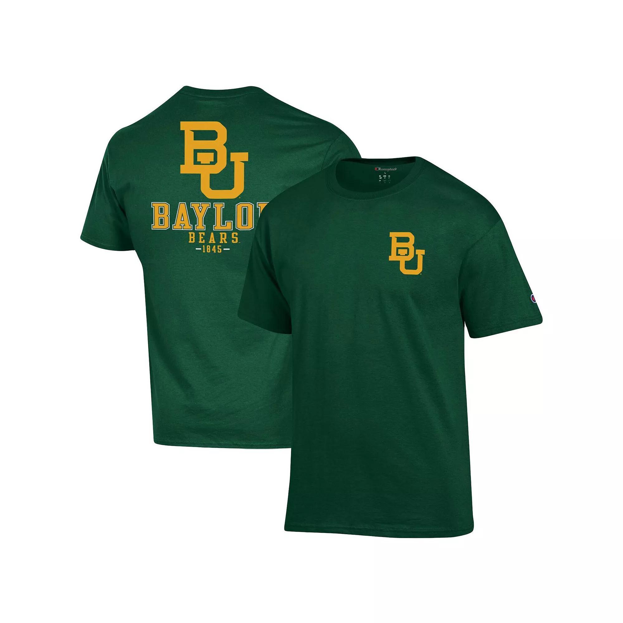 Men's Champion Green Baylor Bears Stack 2-Hit T-Shirt,  Product Image