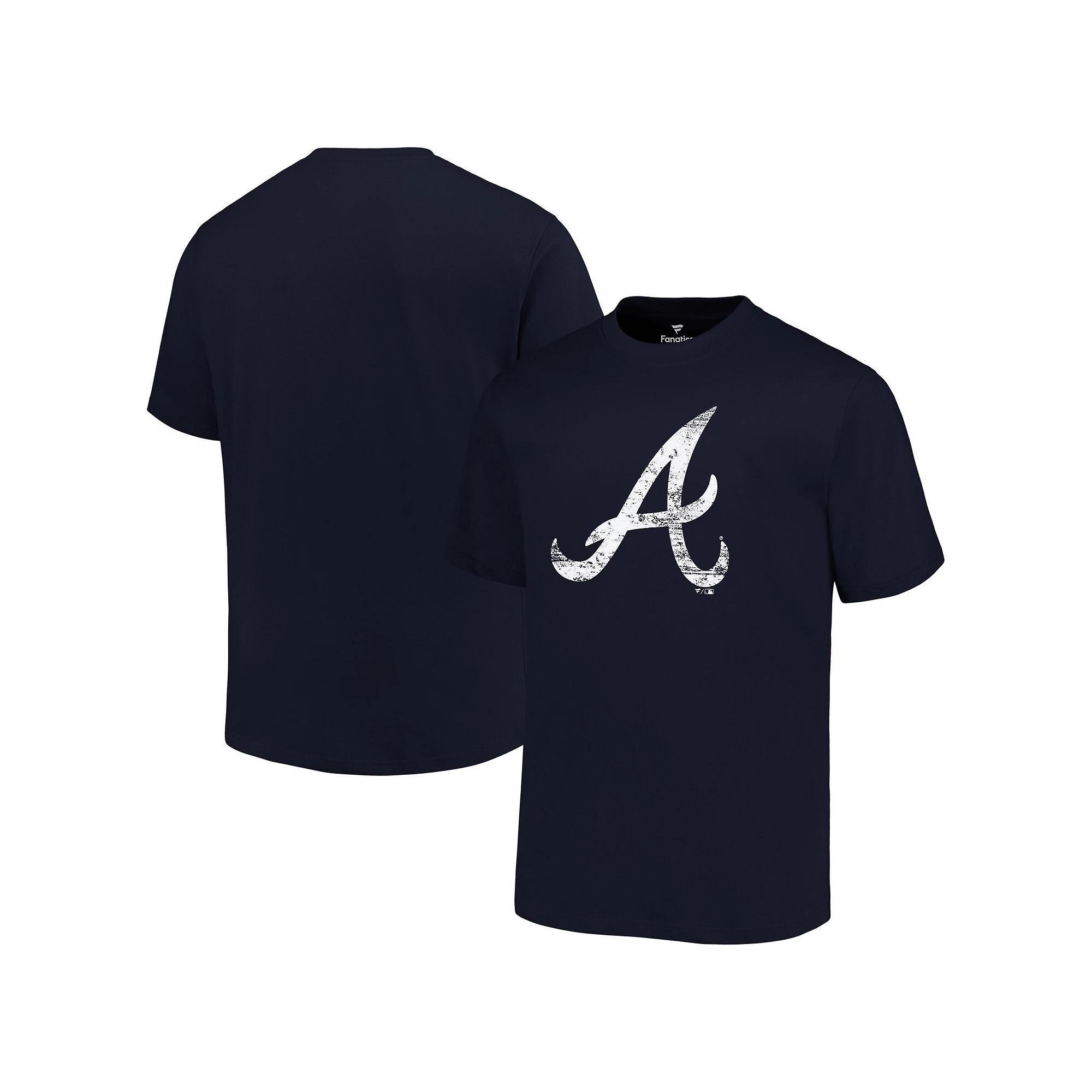 Men's Profile Navy Atlanta Braves Big & Tall Primary Logo T-Shirt,  Product Image