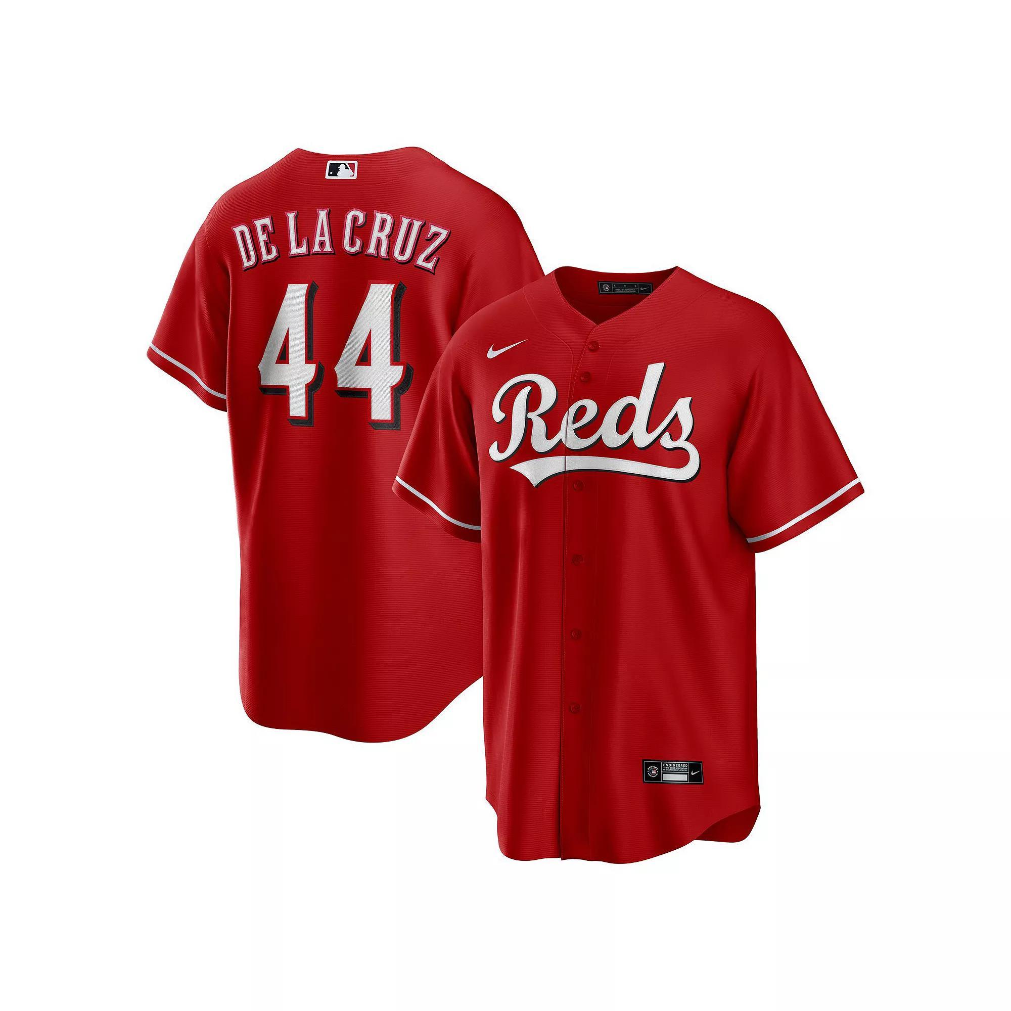 Men's Nike Elly De La Cruz Red Cincinnati Reds Alternate Replica Jersey, Size: Medium, Red Red Product Image