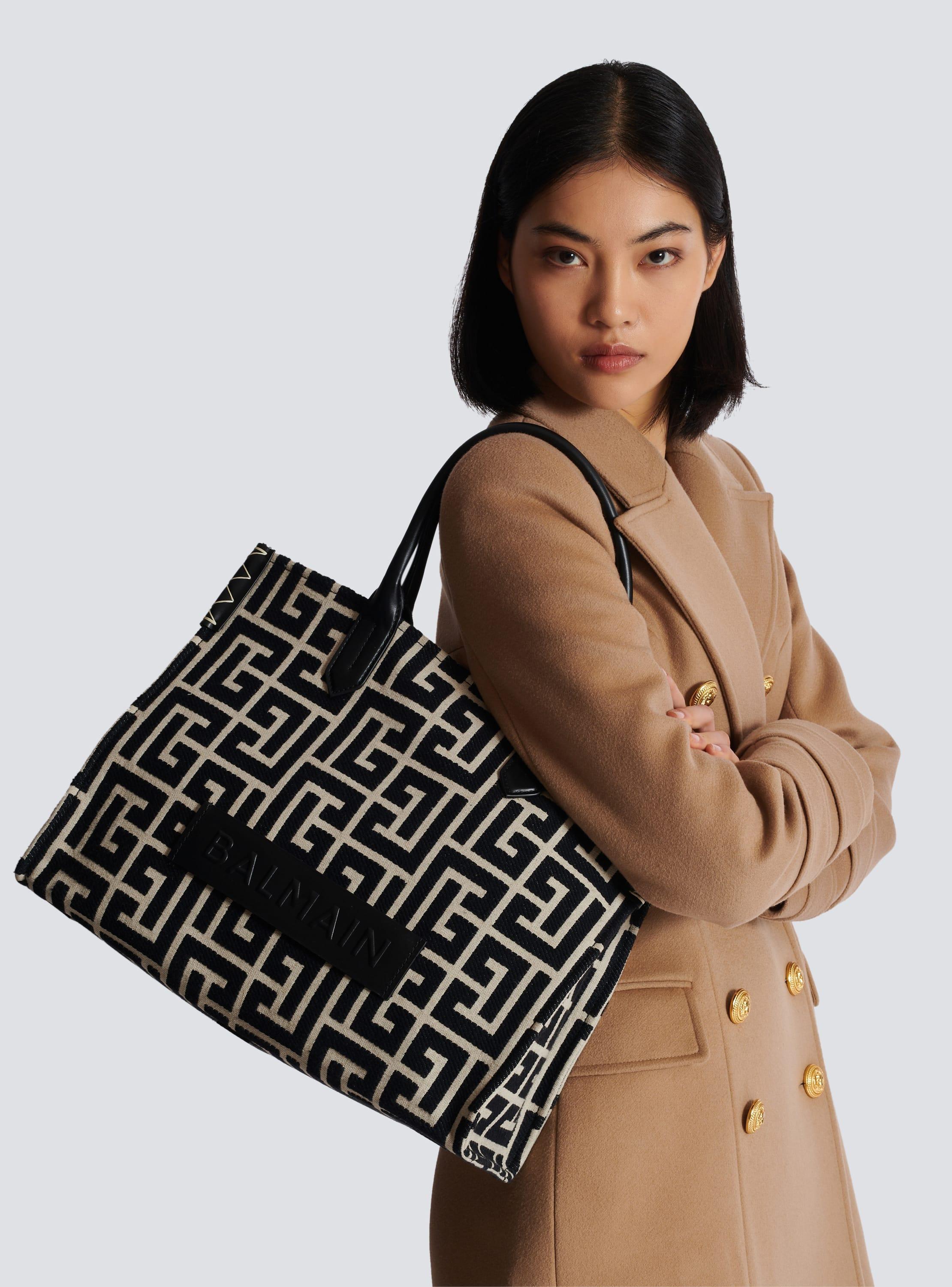 B-Army 42 monogram jacquard and leather Tote bag Product Image