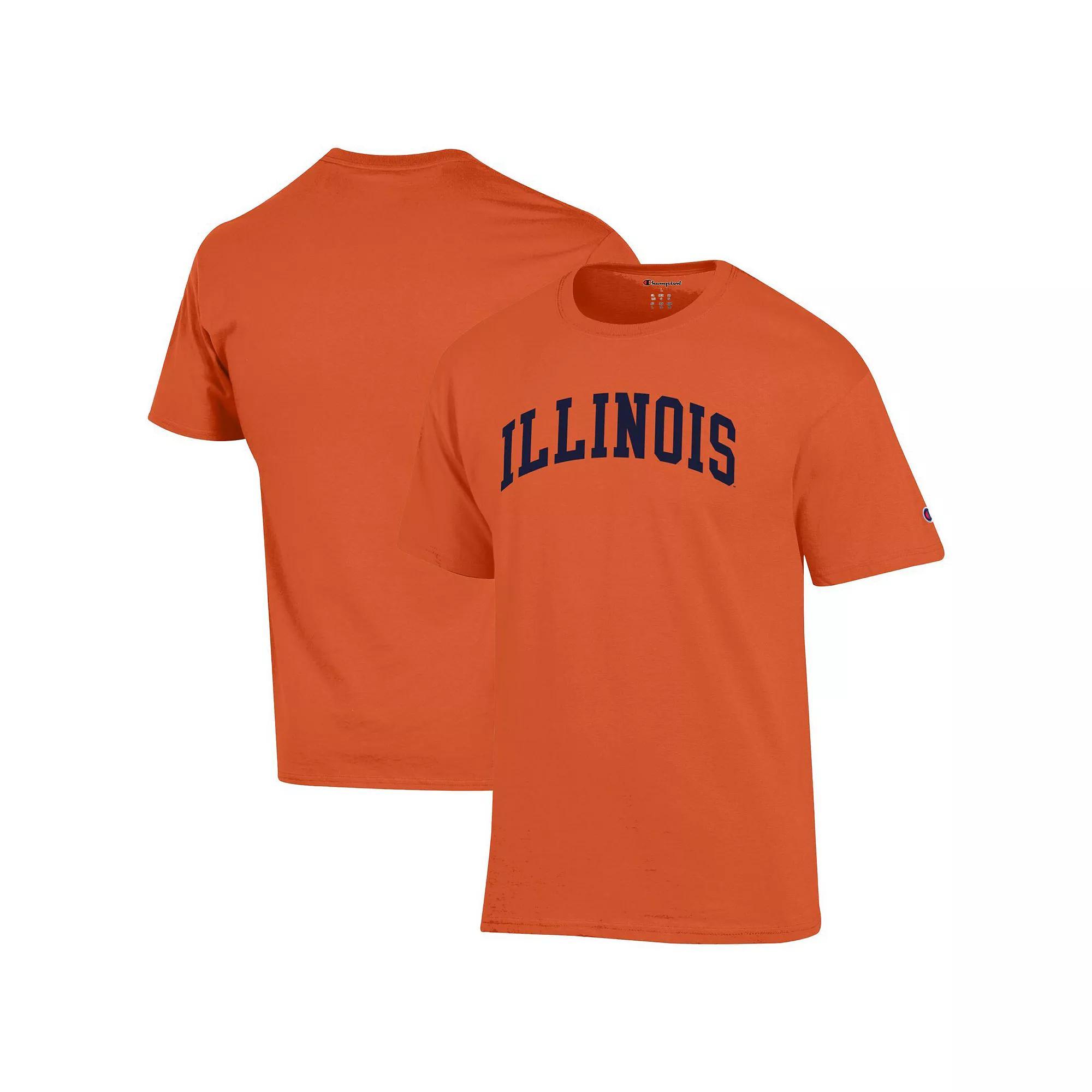 Men's Champion Orange Miami Hurricanes Basic Arch T-Shirt,  Product Image