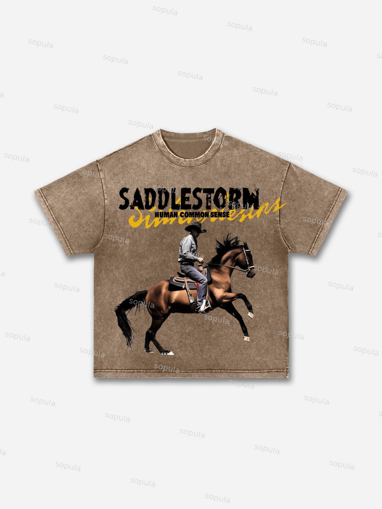 God Heals The Broken Vintage Graphic Acid Wash T-shirt Product Image