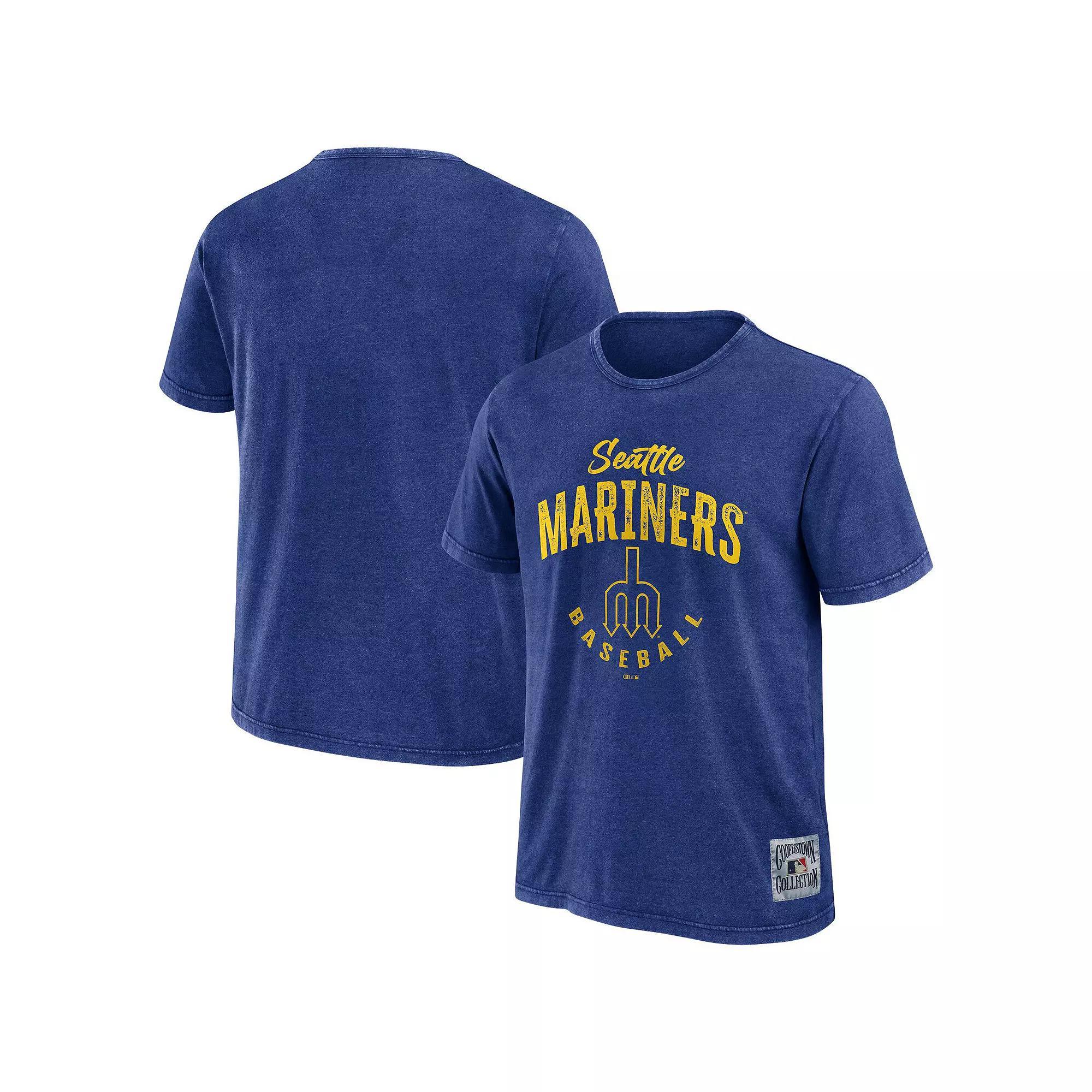 Men's Darius Rucker Collection by Fanatics Royal Seattle Mariners Cooperstown Collection Washed T-Shirt, Size: Large, Blue Product Image