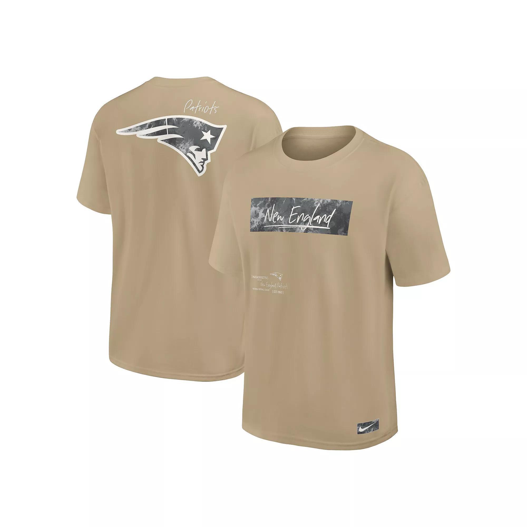 Men's Nike Tan New England Patriots Statement Max90 T-Shirt, Size: XL, Team Product Image
