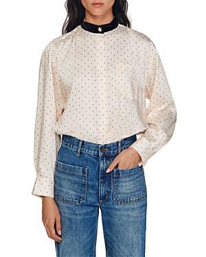 Womens Polka Dot Shirt Product Image