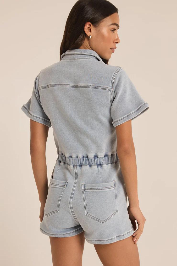 Elias Denim Romper Product Image