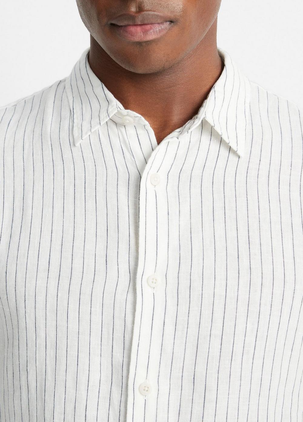 Bayside Stripe Linen Long-Sleeve Shirt Product Image