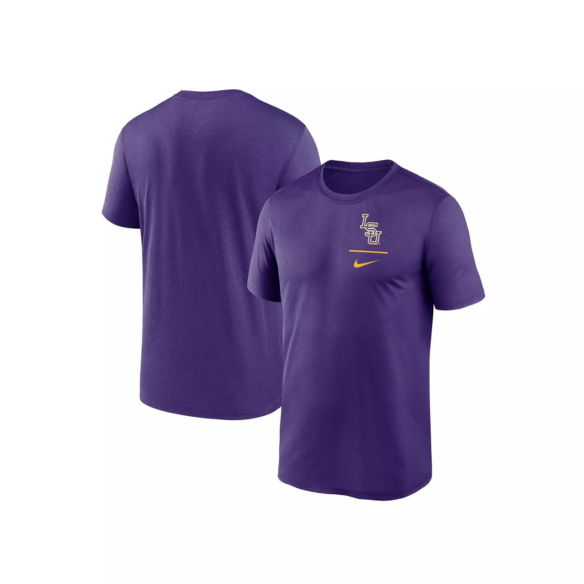 Men's Nike Purple LSU Tigers Lockup Legend T-Shirt, Size: Large Product Image