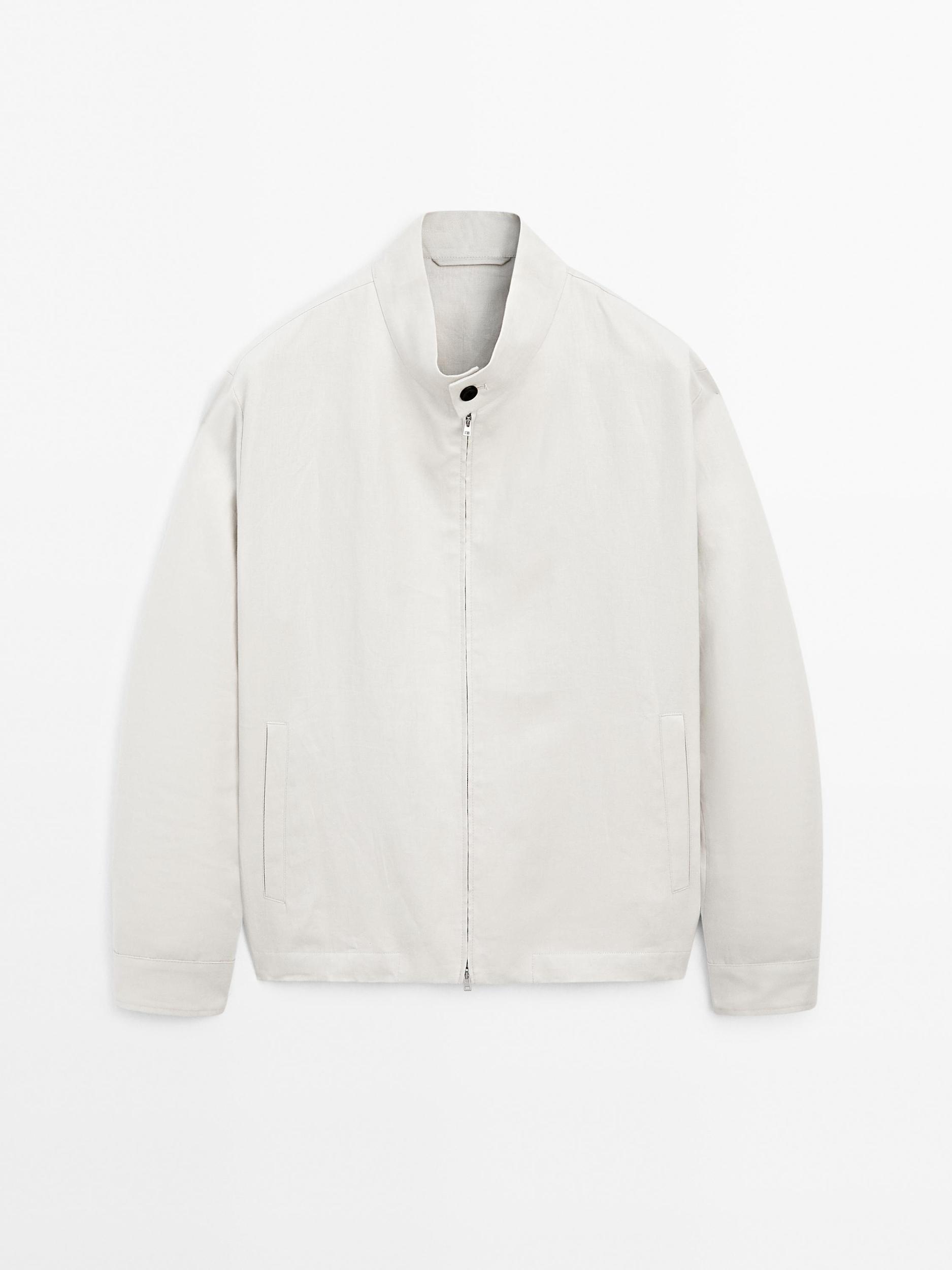 100% linen lightweight jacket Product Image