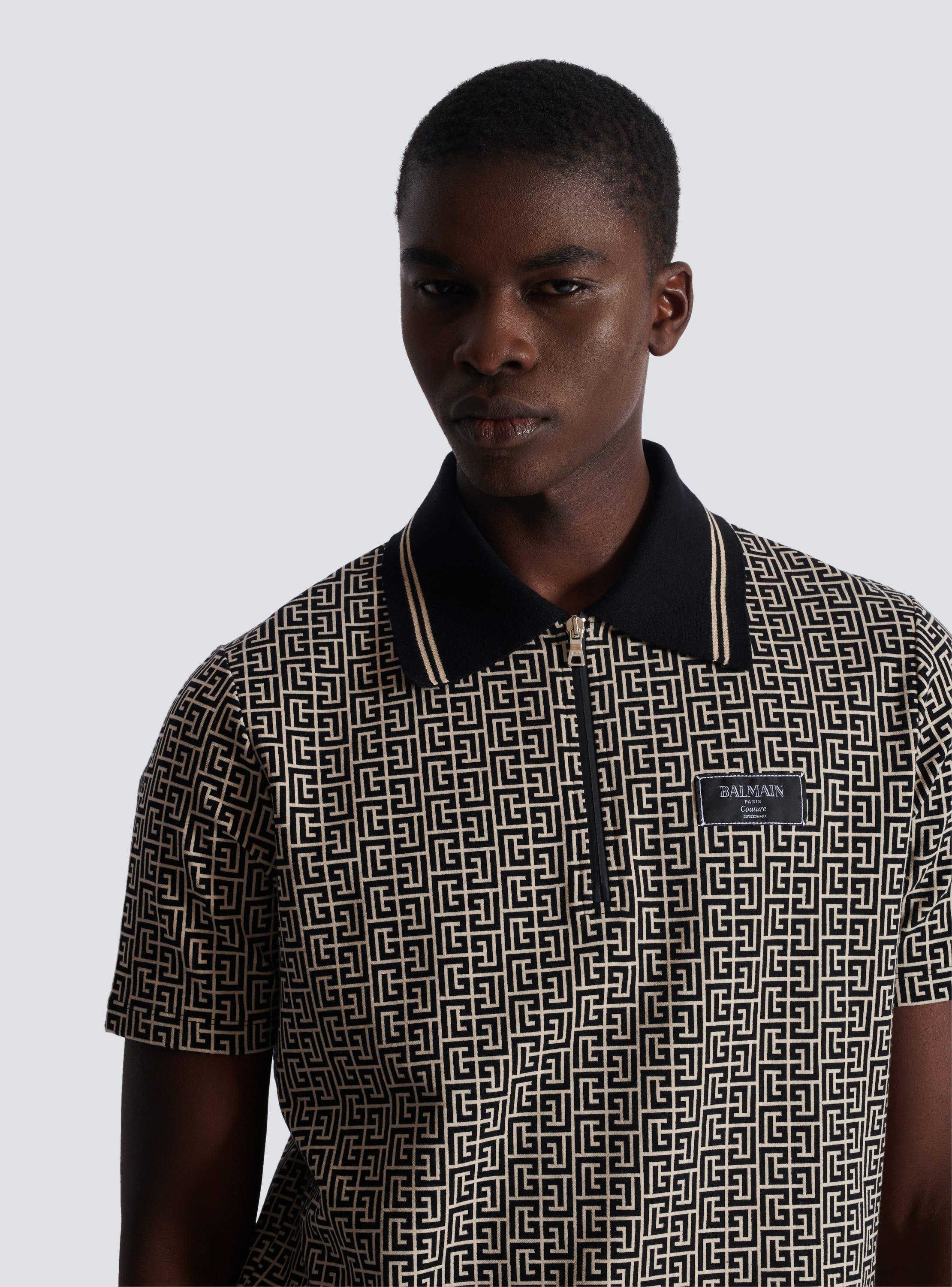 PB Labyrinth jacquard polo shirt Product Image