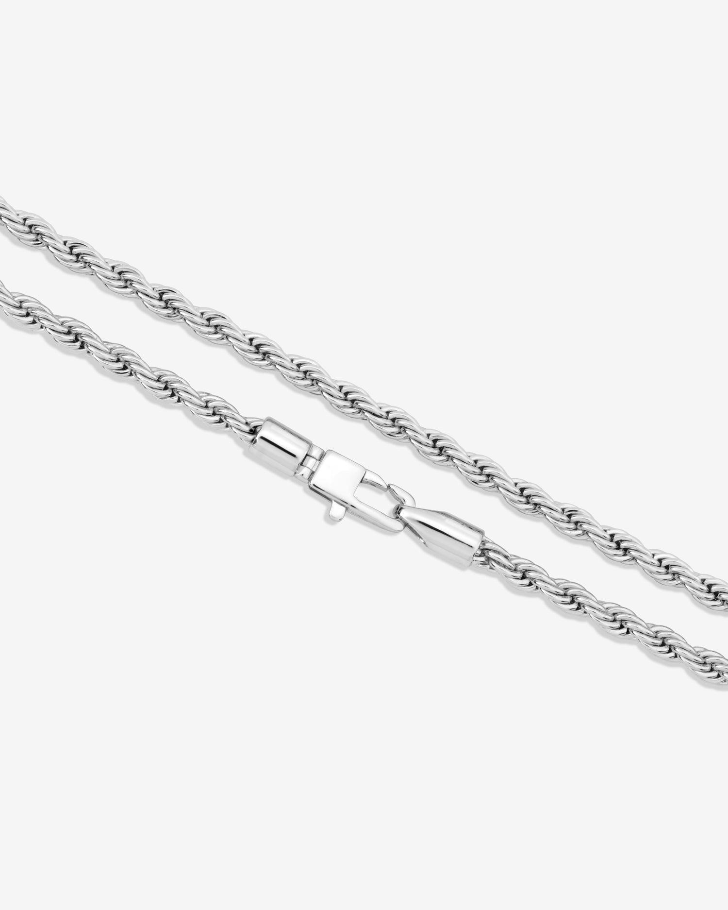 Rowan Rope Chain Necklace - Silver Product Image