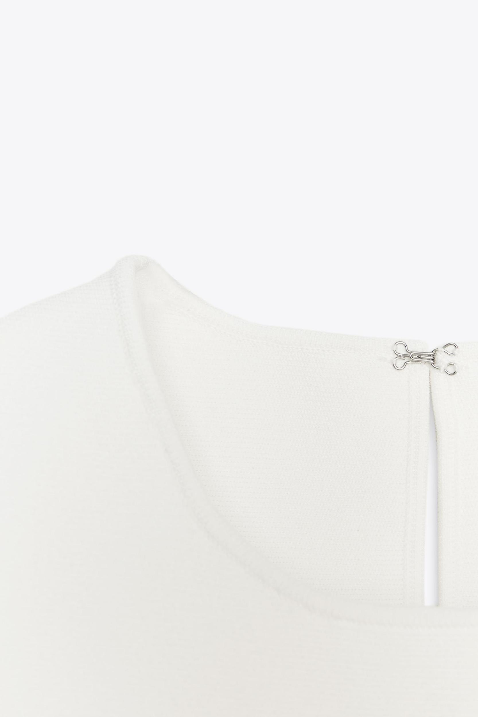 TIE-DETAIL PEPLUM KNIT TOP Product Image