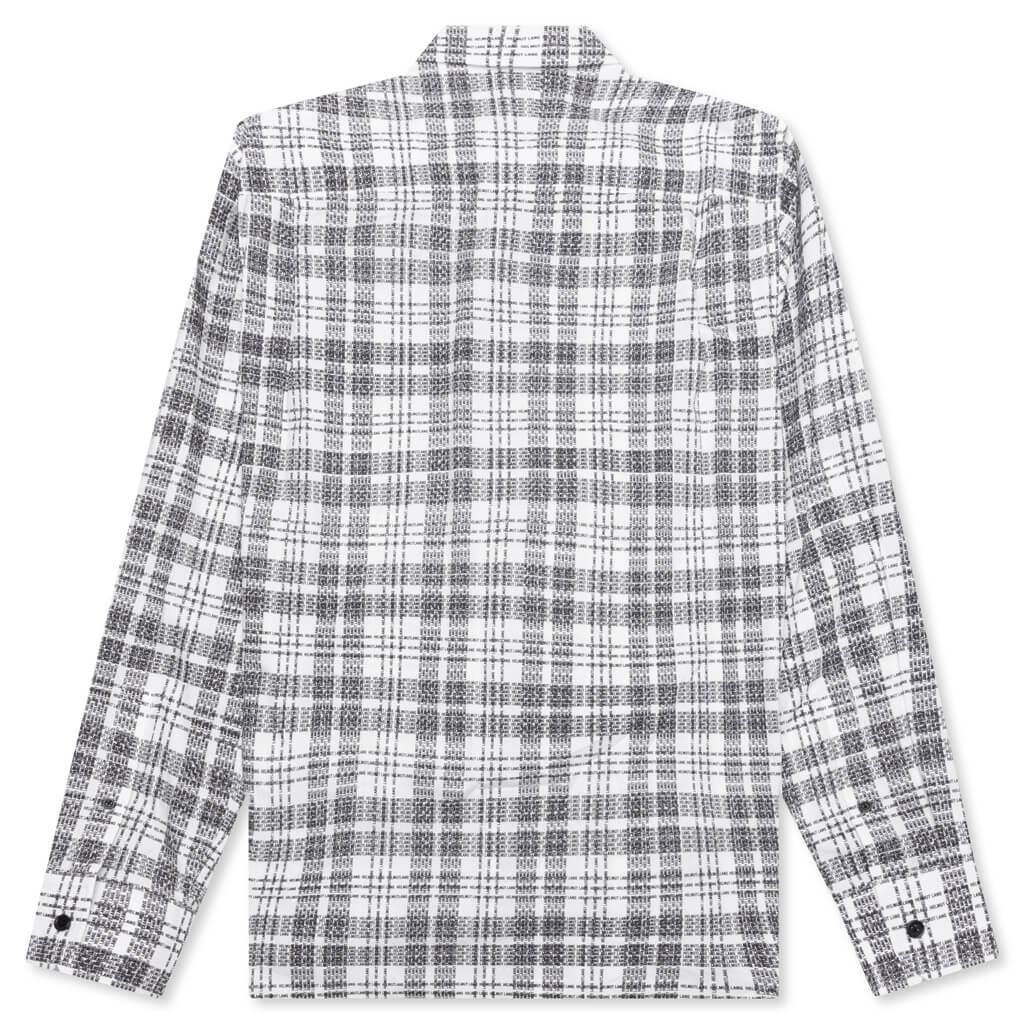 Plaid Logo Shirt - White Male Product Image