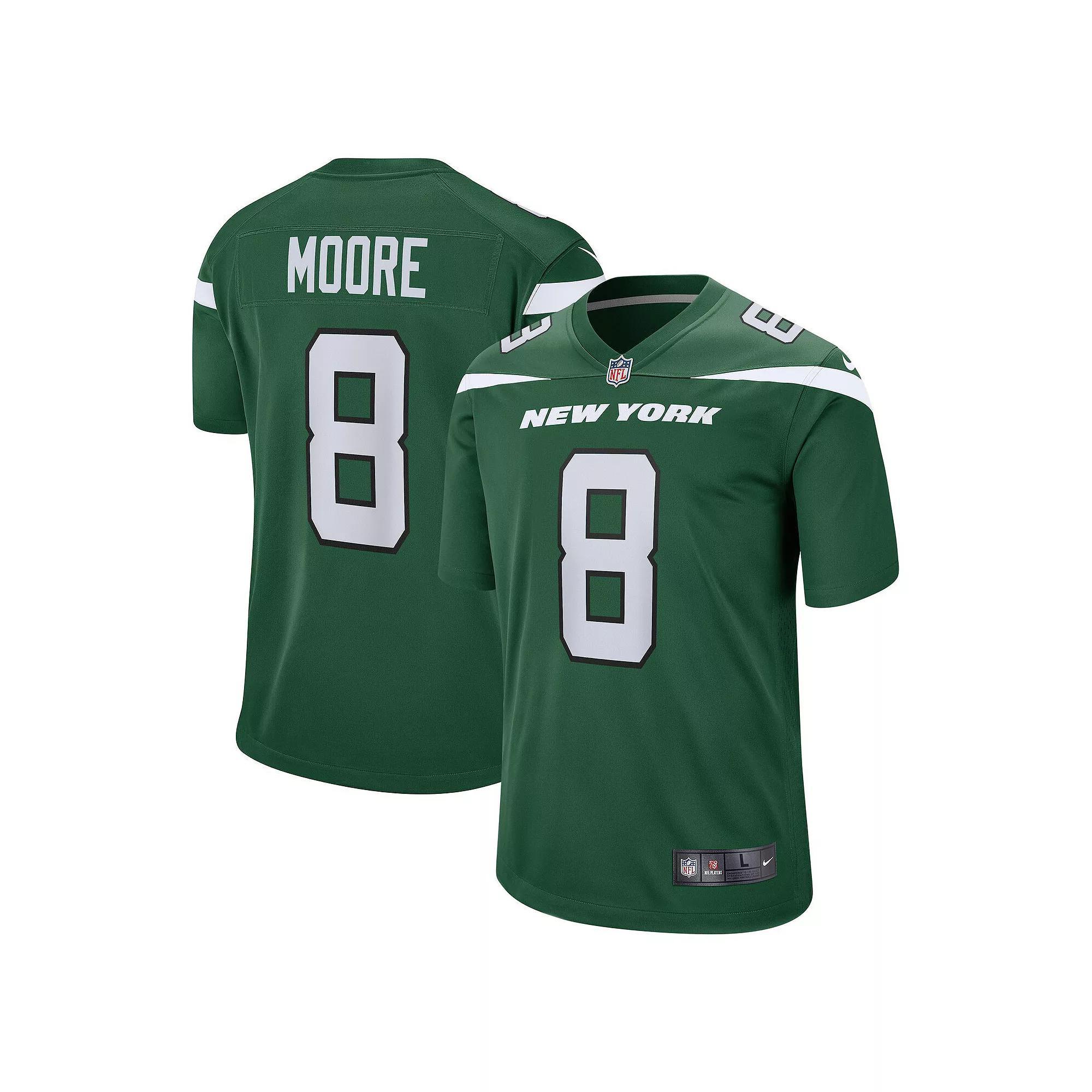 Mens Nike Elijah Moore Gotham New York Jets 2021 NFL Draft Pick Player Game Jersey Product Image