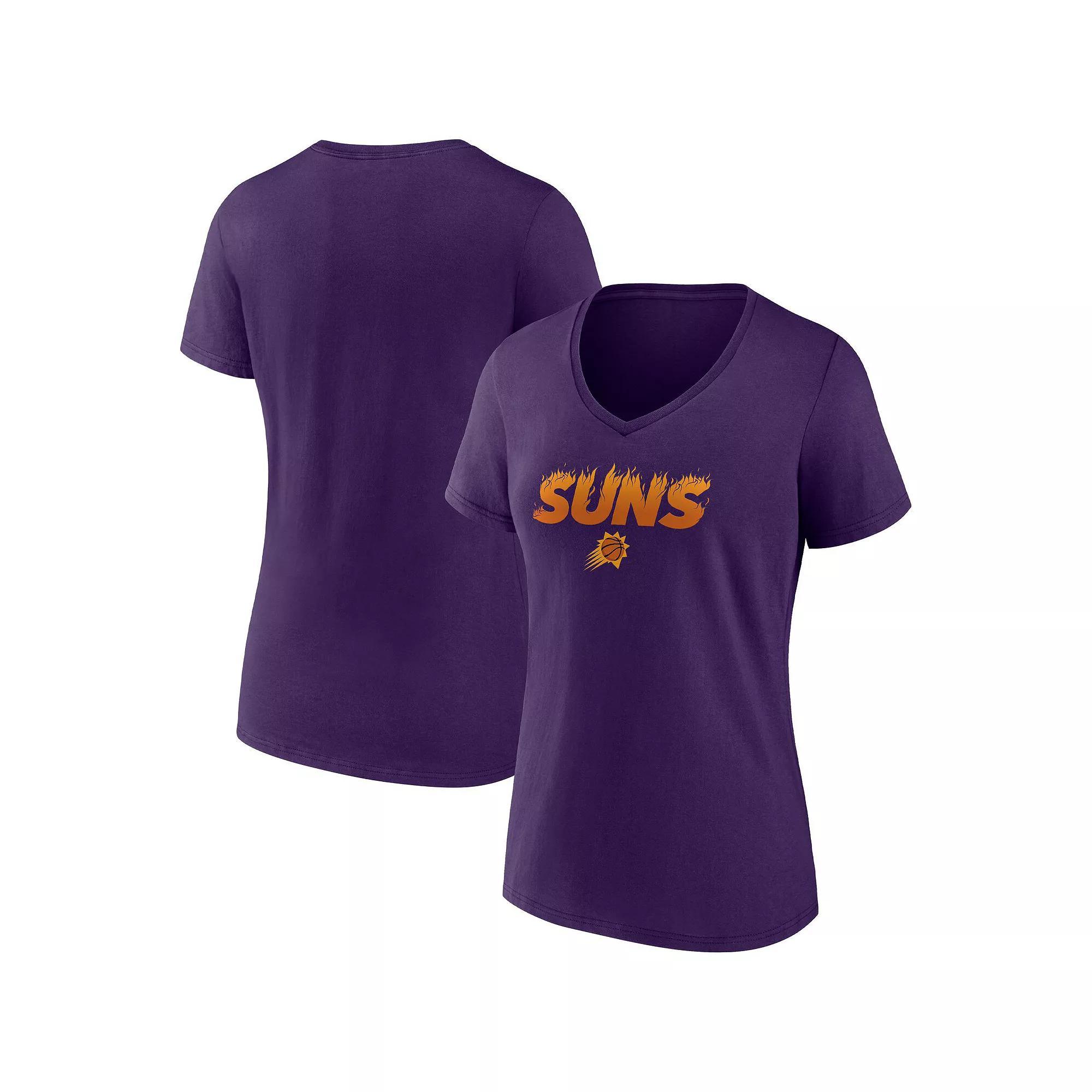 Women's Fanatics Branded Black Phoenix Suns Hometown Collection Valley Proud V-Neck T-Shirt,  Product Image