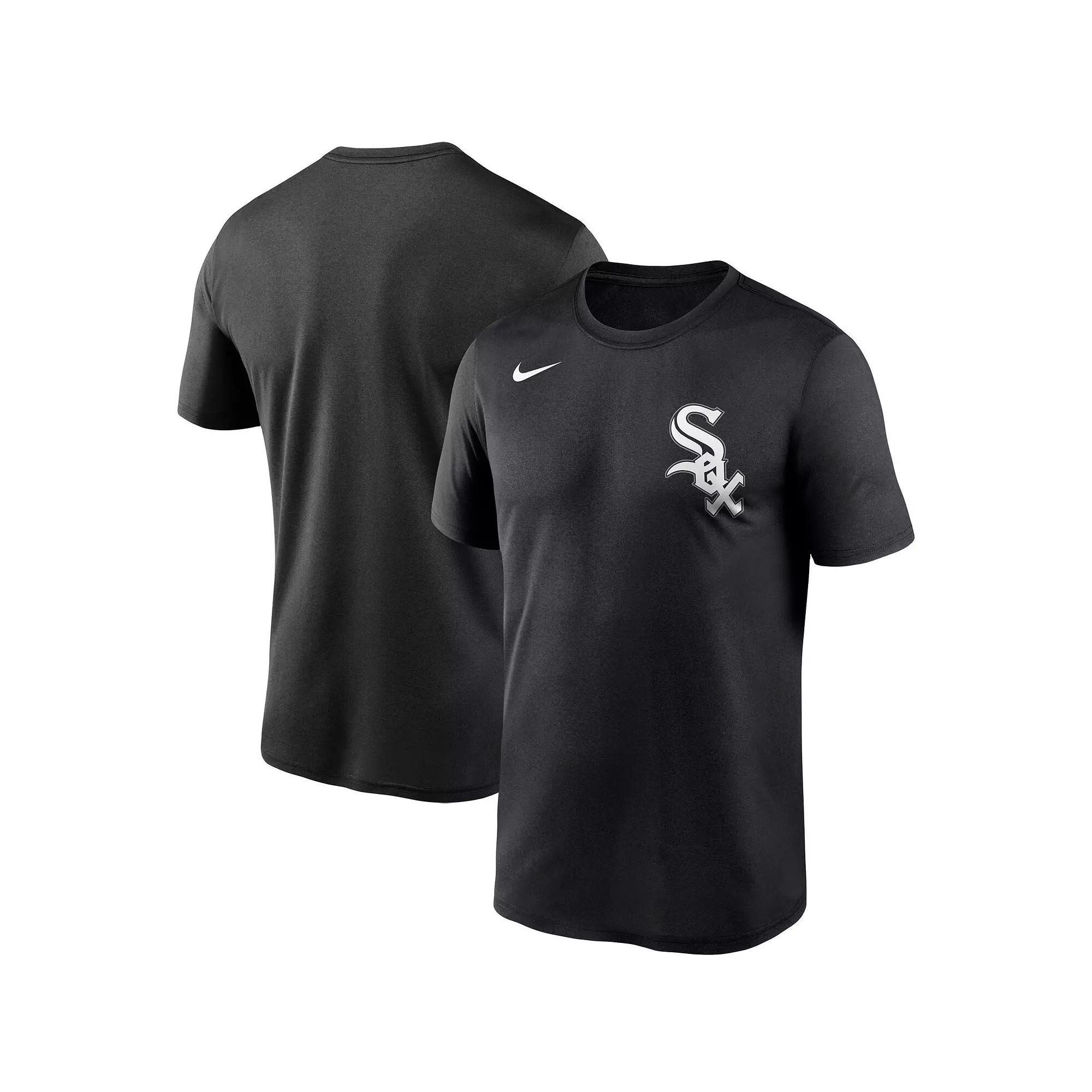 Men's Nike Black Chicago White Sox Wordmark Legend Performance T-Shirt, Size: Large Product Image