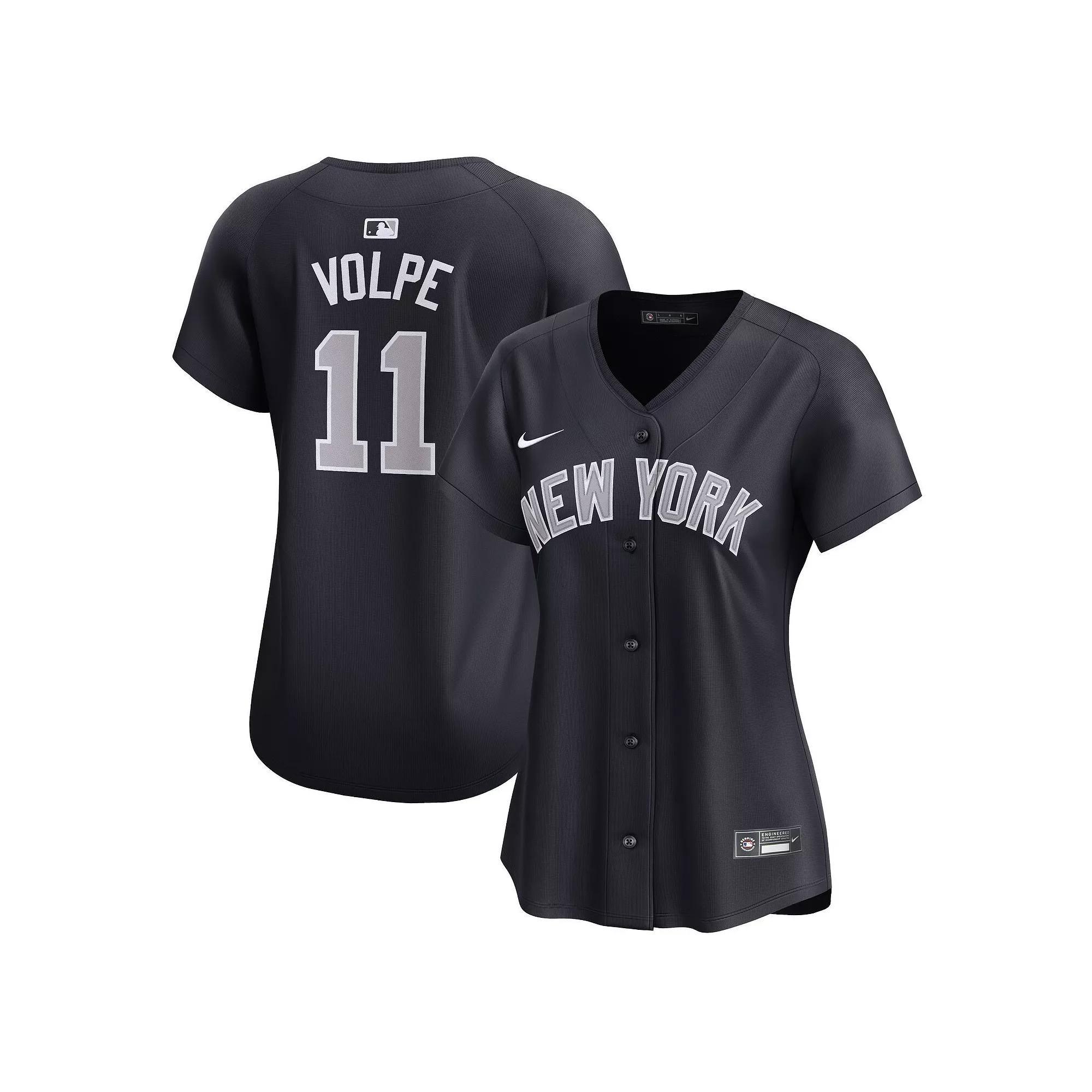 Women's Nike Anthony Volpe Navy New York Yankees Alternate Limited Player Jersey, Size: Large, Blue Product Image