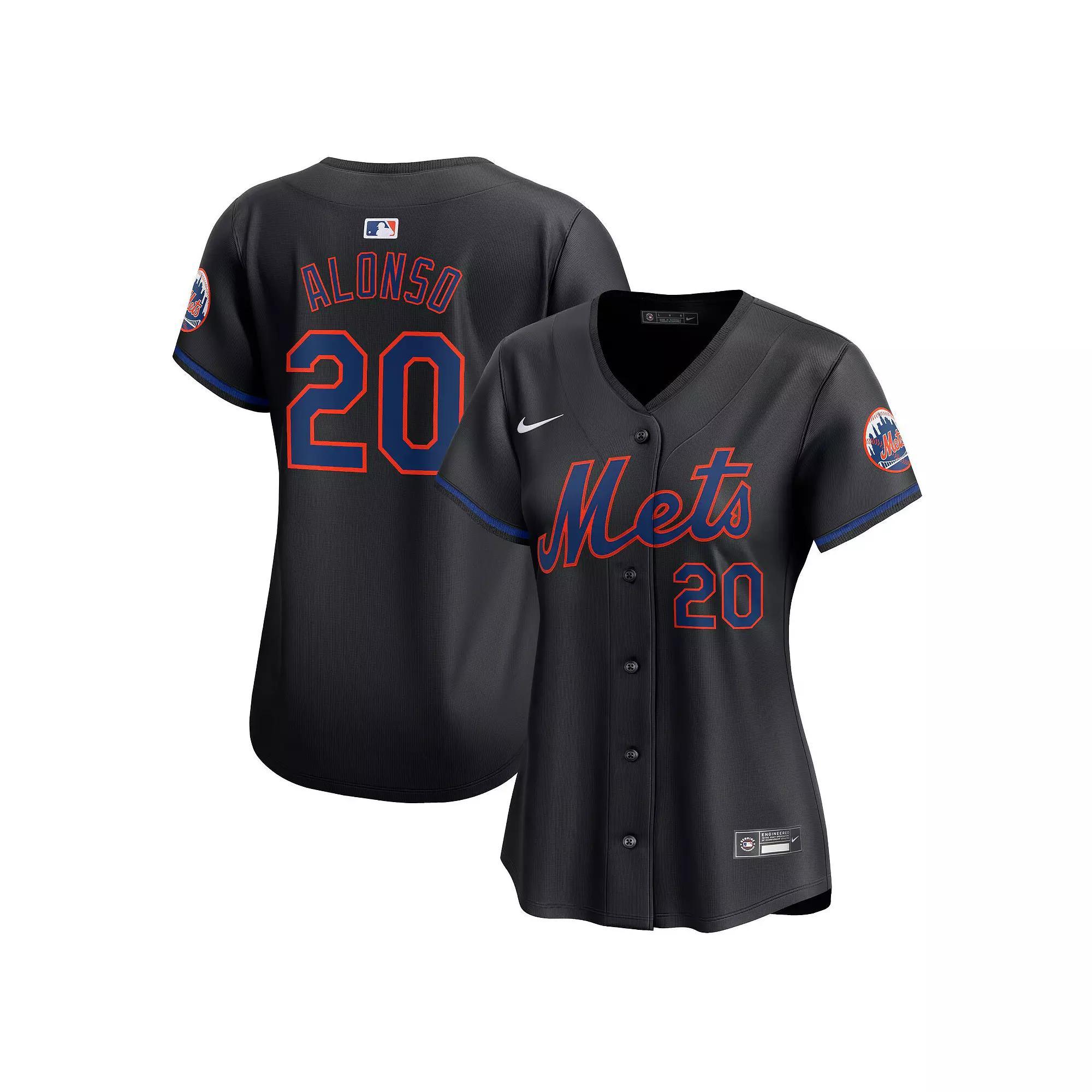 Women's Nike Pete Alonso Black New York Mets Alternate Limited Player Jersey, Size: Large Product Image