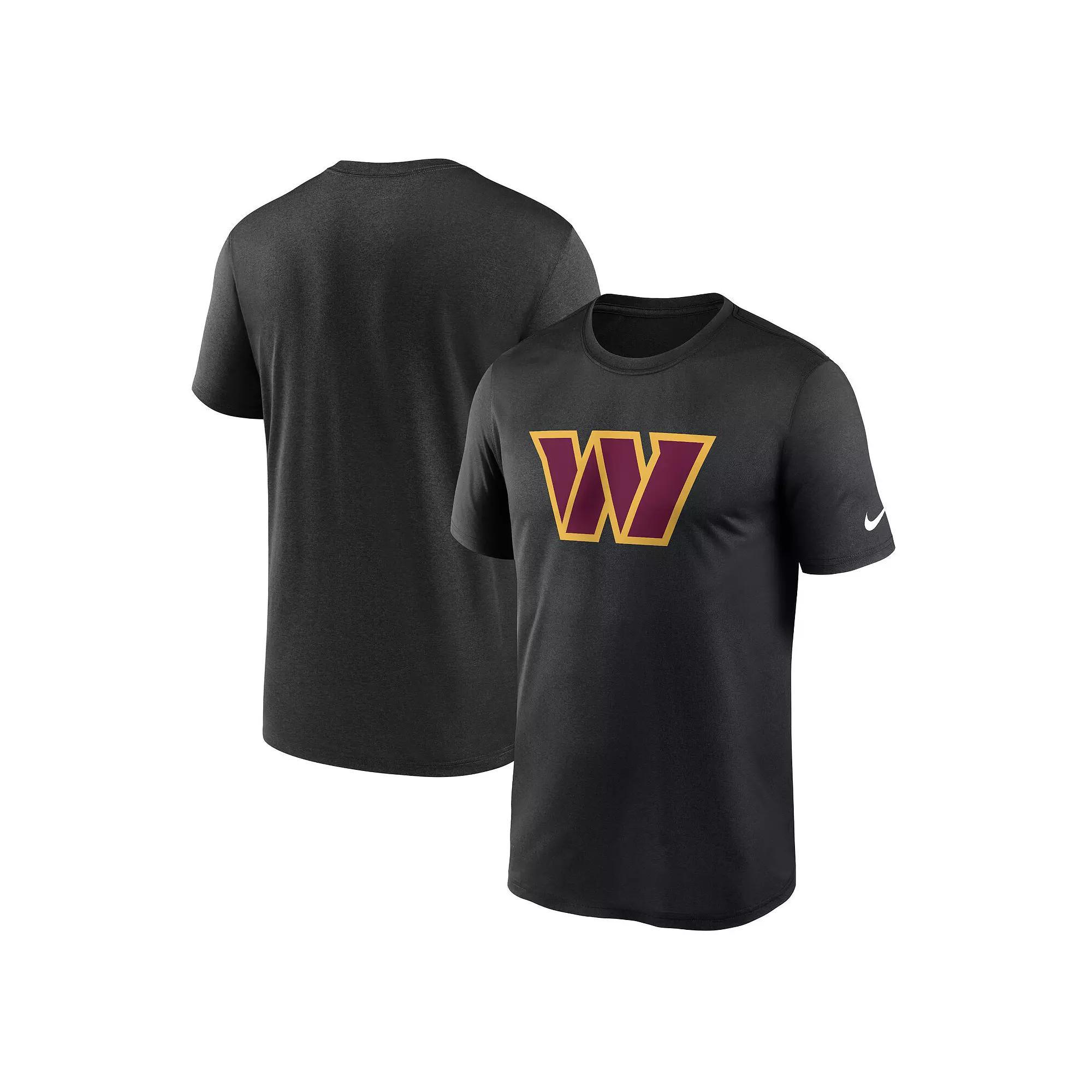 Men's Nike Black Washington Commanders Logo Essential Legend Performance T-Shirt, Size: Small, Wft Black Product Image