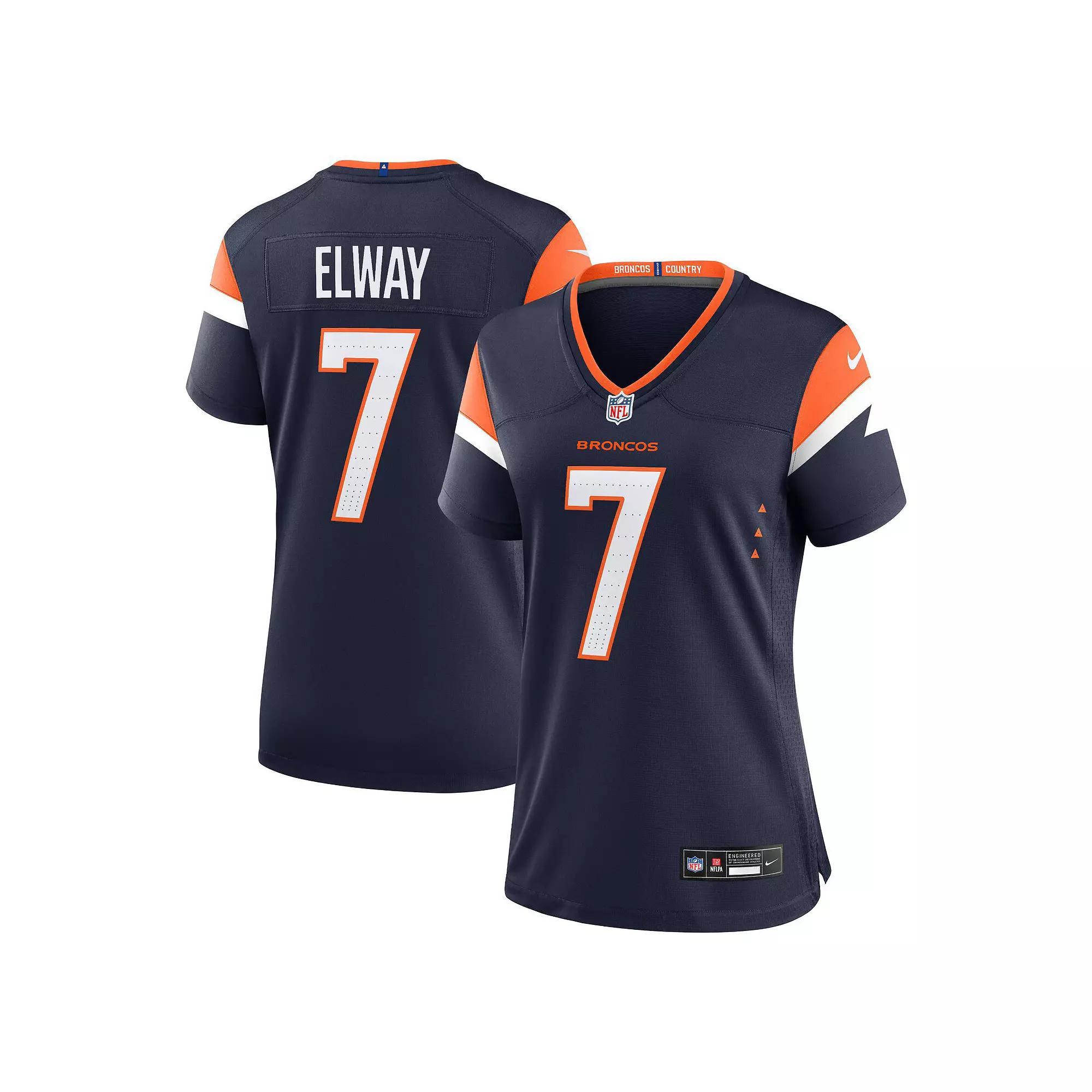 Women's Nike John Elway Navy Denver Broncos Mile High Collection Retired Player Alternate Game Jersey,  Product Image
