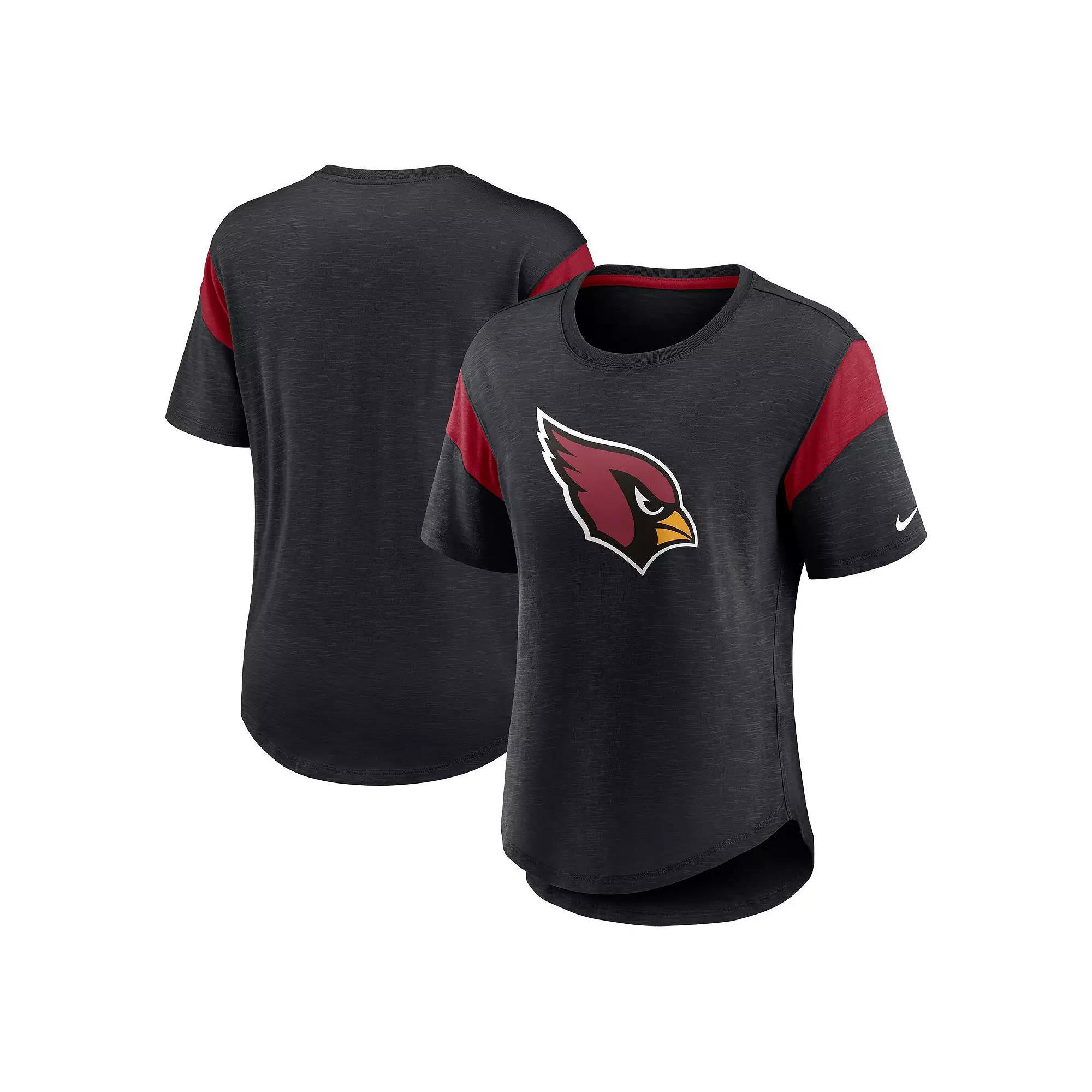 Women's Nike Heather Black Arizona Cardinals Primary Logo Fashion Top,  Product Image