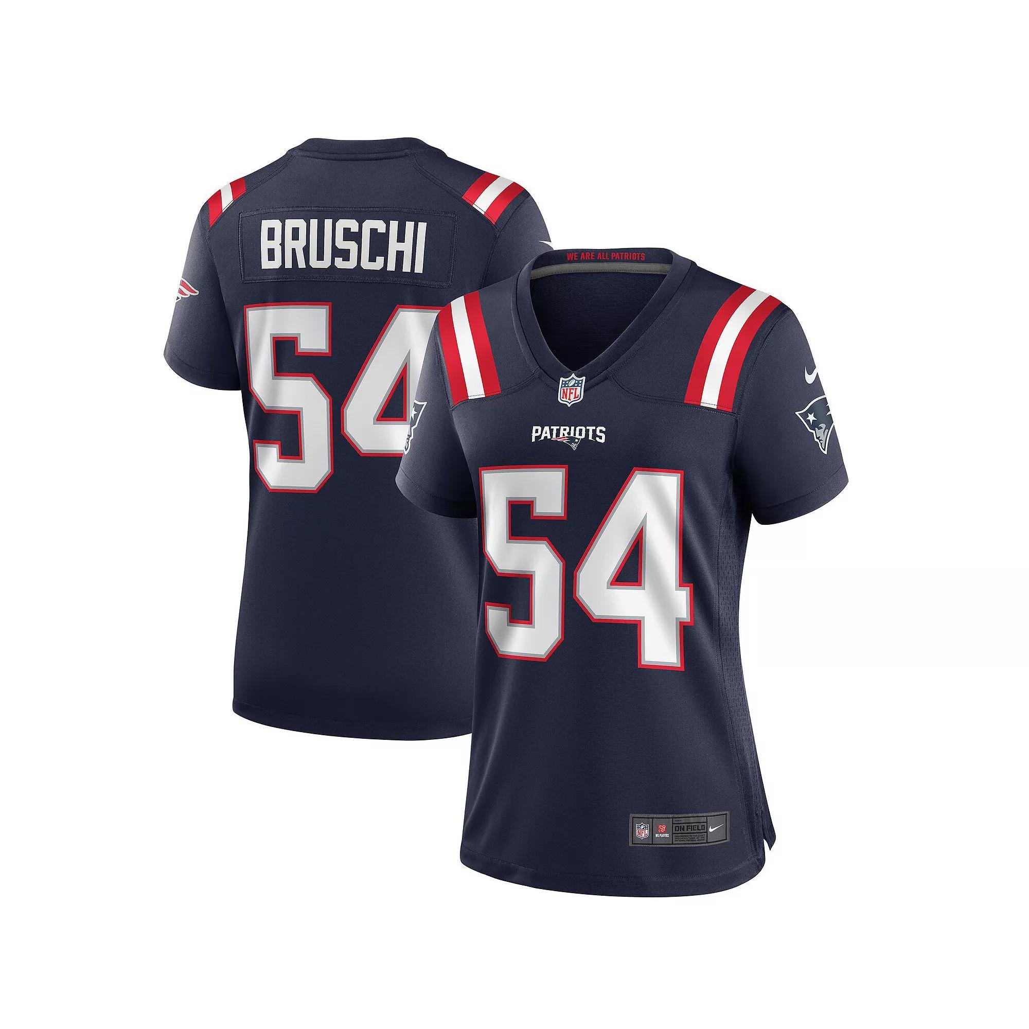 Women's Nike Tedy Bruschi Navy New England Patriots Game Retired Player Jersey, Size: 2XL, Blue Product Image
