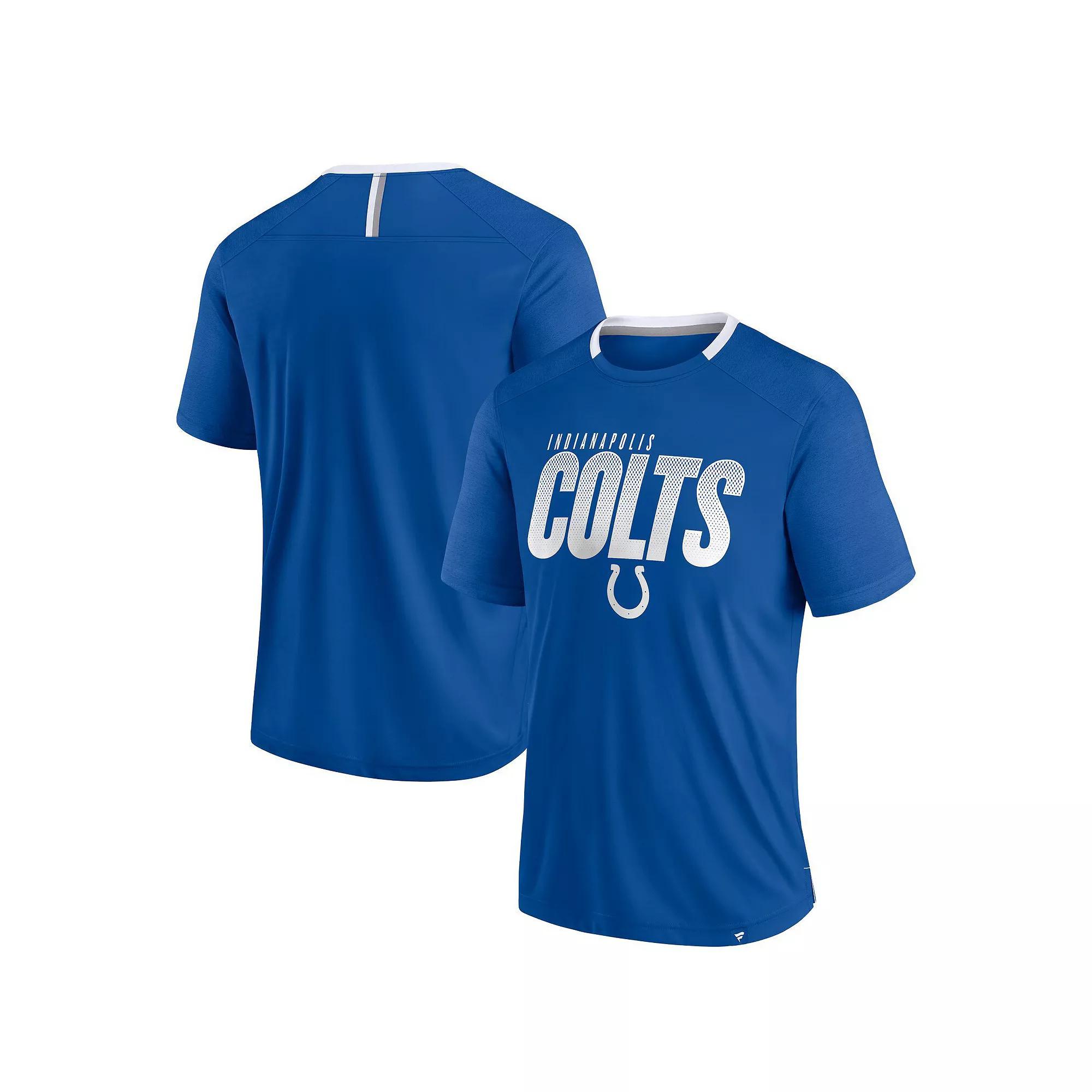 Men's Fanatics Royal Indianapolis Colts Defender Fade Slant T-Shirt,  Product Image