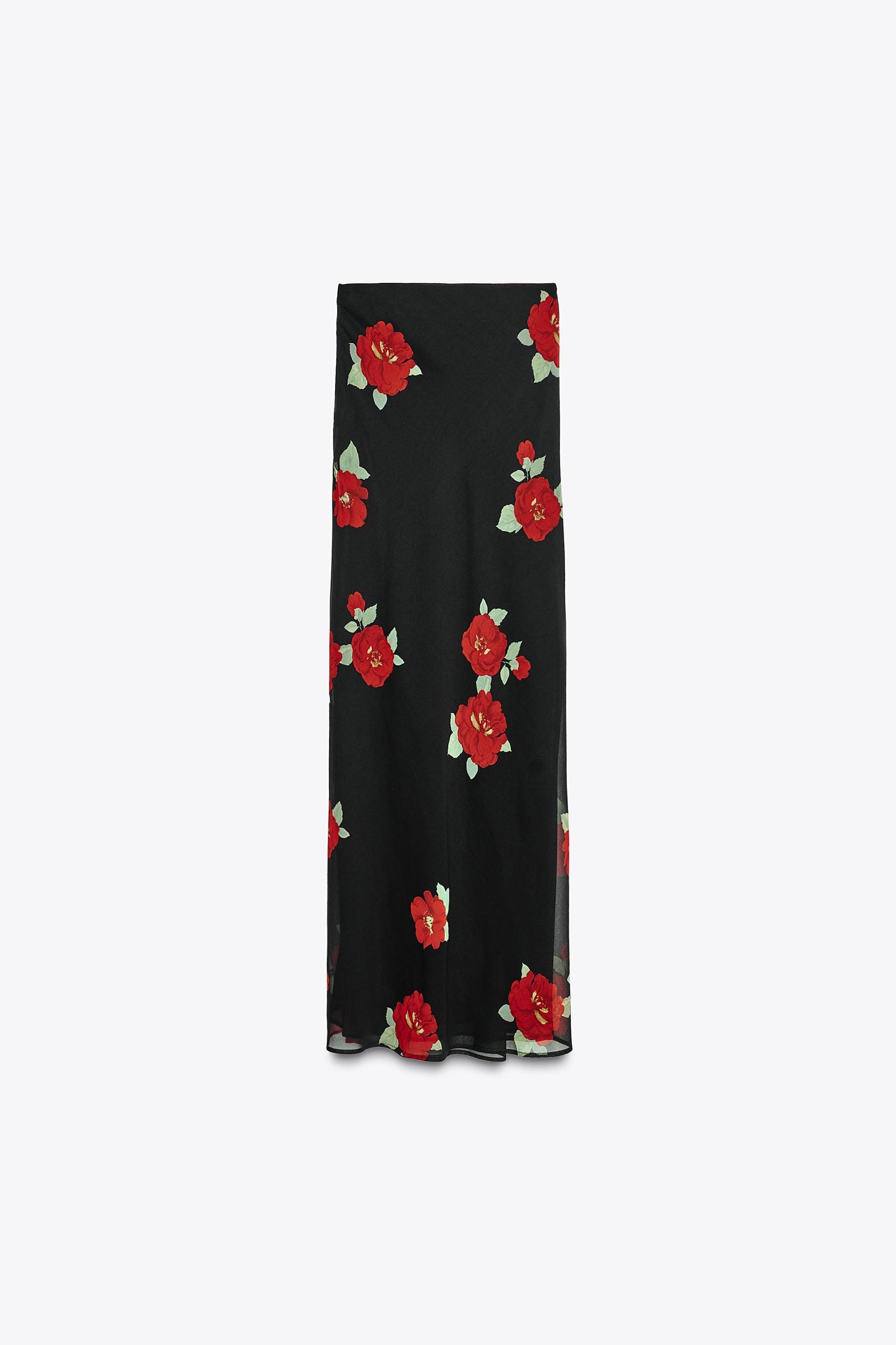 FLORAL PRINT SKIRT Product Image