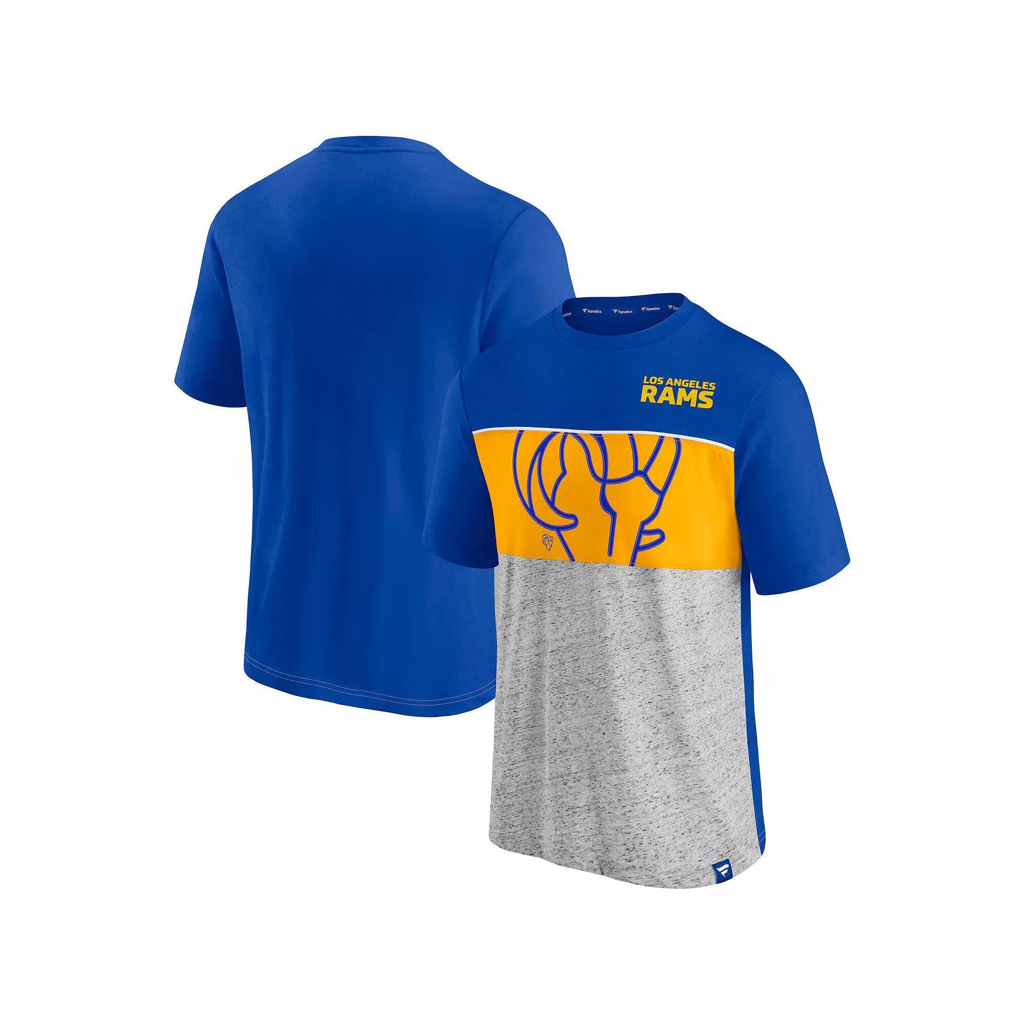 Men's Fanatics  Purple Minnesota Vikings Color Block Big Lap Tri-Blend T-Shirt, Size: Small Product Image