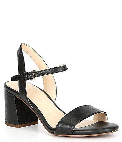 Cole Haan Womens Josie Block Heel Sandals - Black Size 6 Product Image