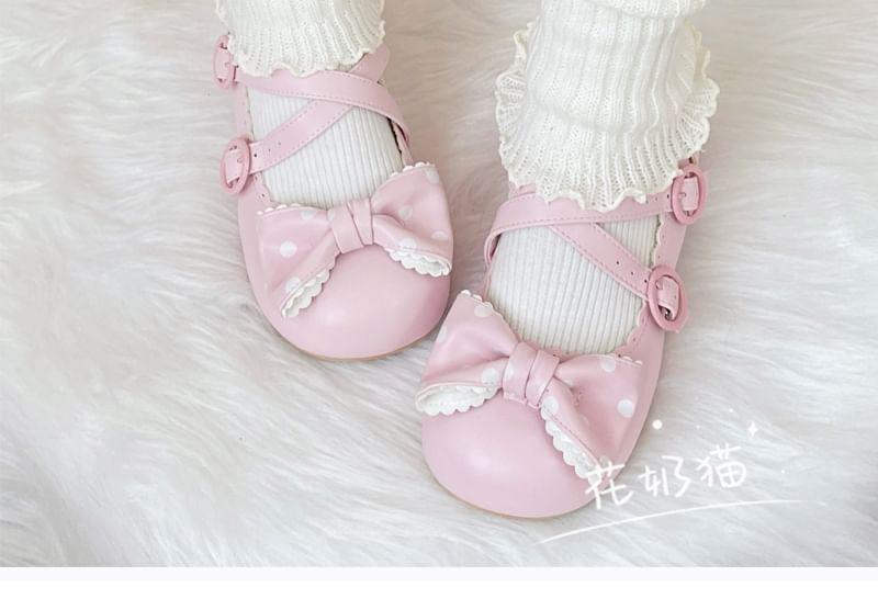 Bowknot Ruffle Lace Trim Leg Warmers Product Image