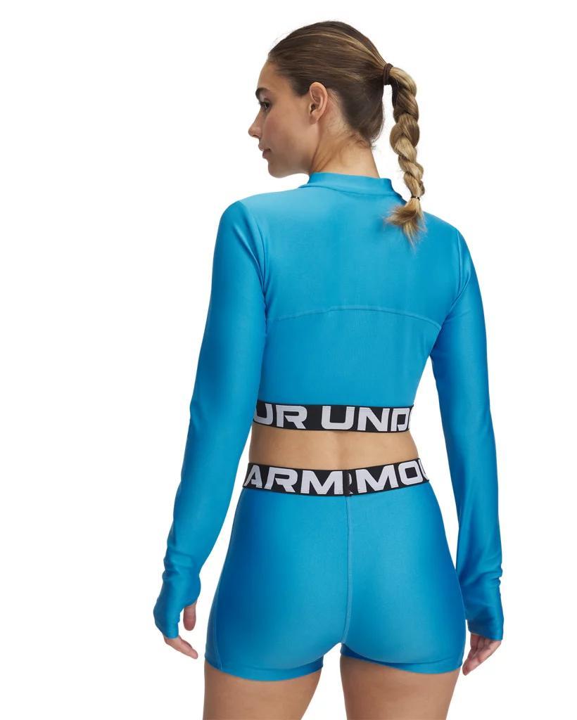 Women's HeatGear® Rib ¼ Zip Long Sleeve Product Image