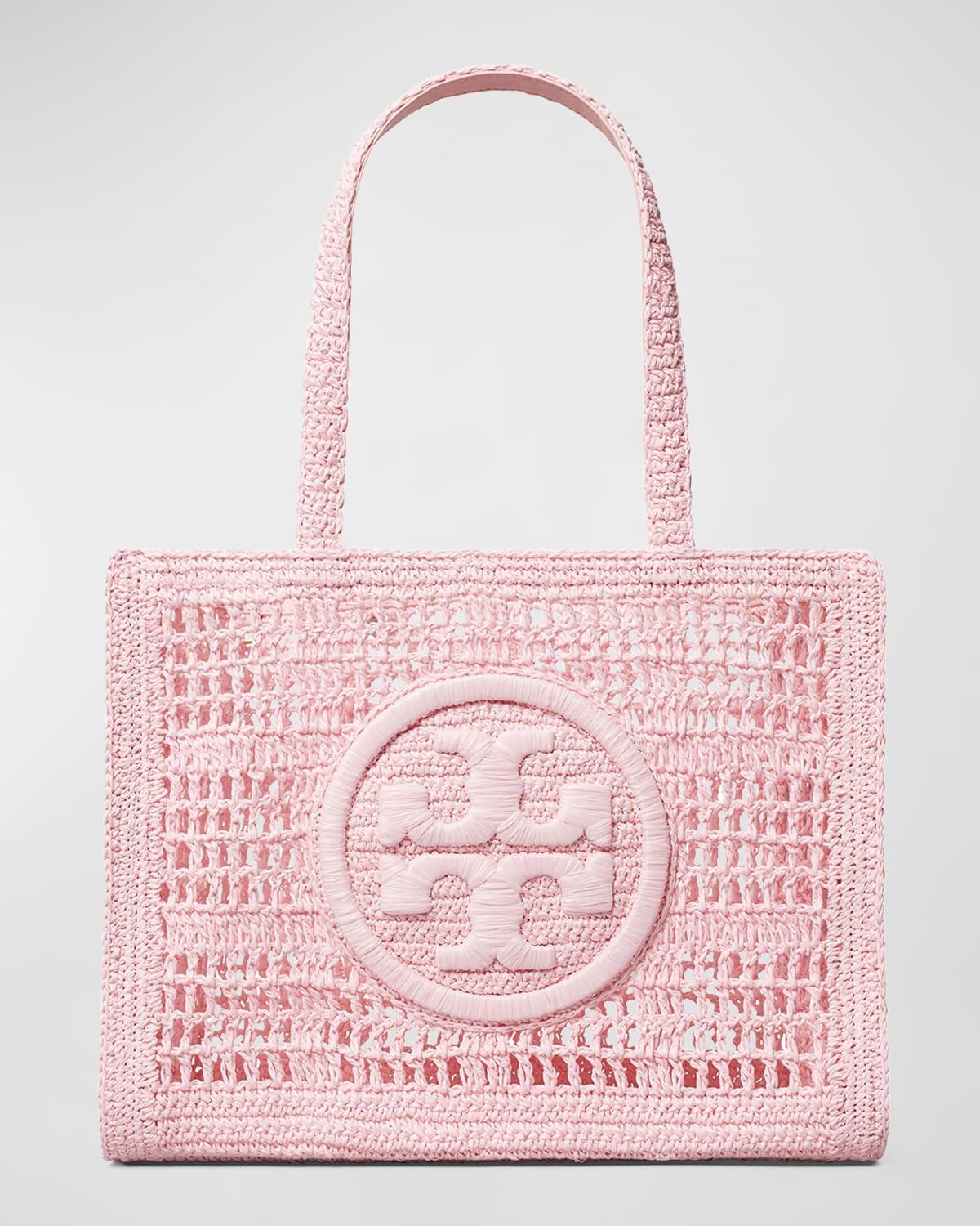 Ella Small Crochet Straw Tote Bag Product Image