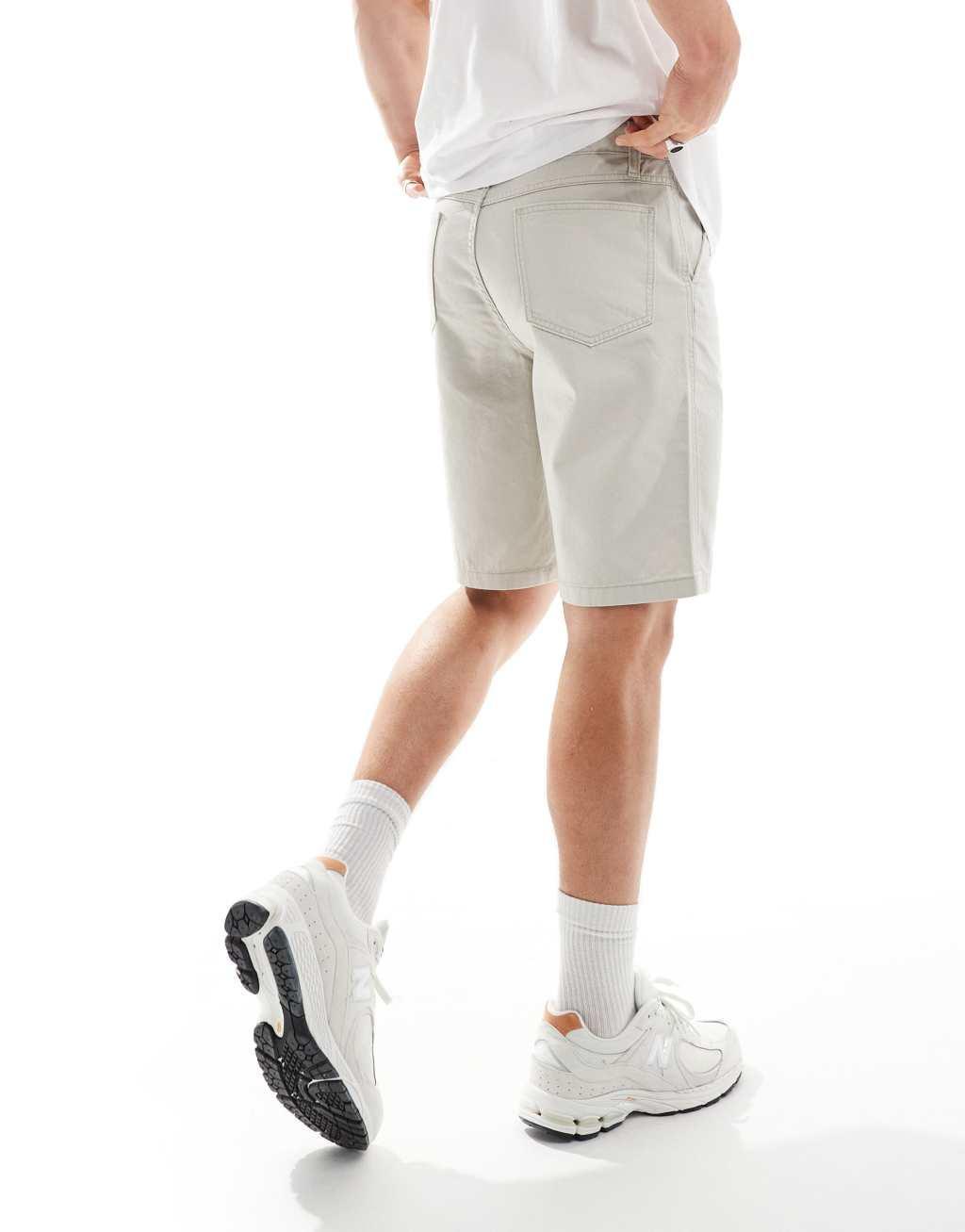 ASOS DESIGN chino short in stone Product Image