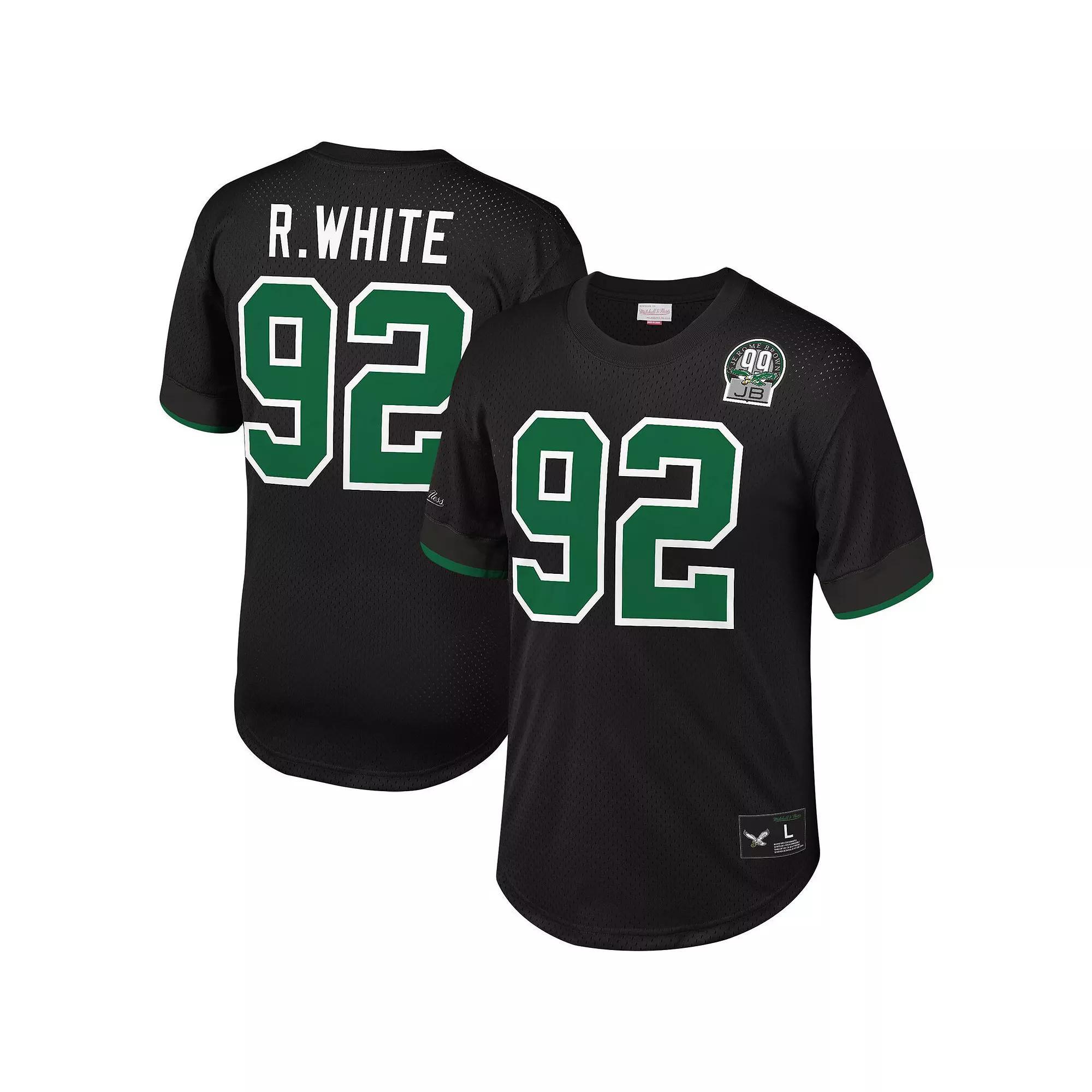 Men's Mitchell & Ness Reggie White Black Philadelphia Eagles Retired Player Name & Number Mesh Top, Size: Medium Product Image