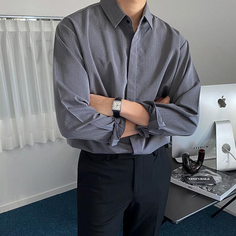 RT No. 3020 GRAY COLLAR SHIRT Product Image