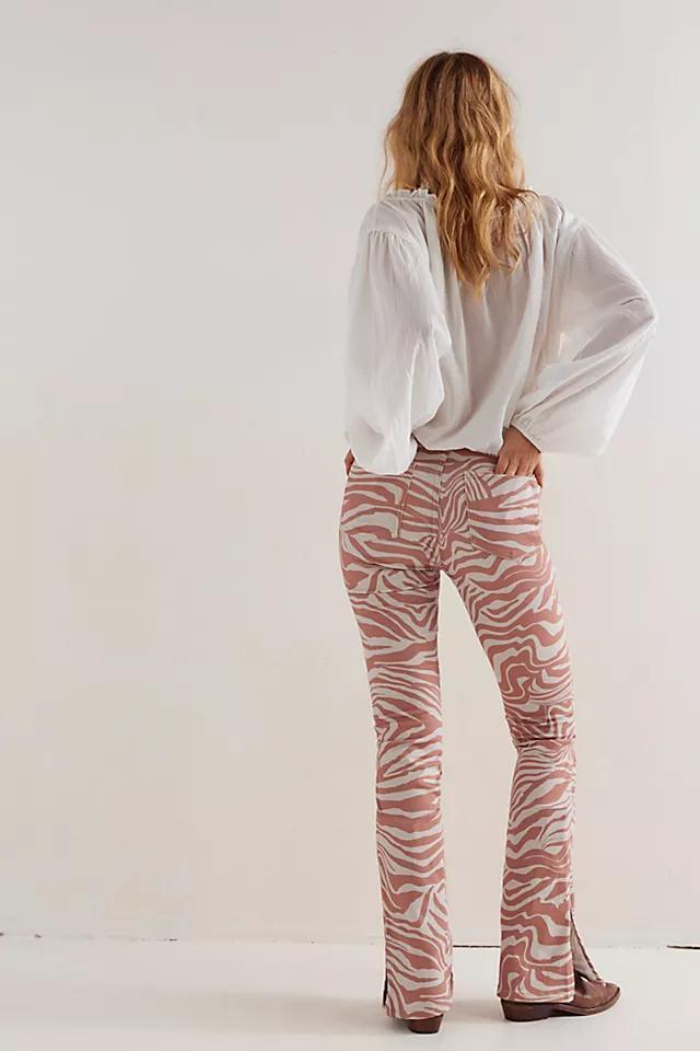 We The Free Level Up Slit Slim Flare Printed Jeans Product Image