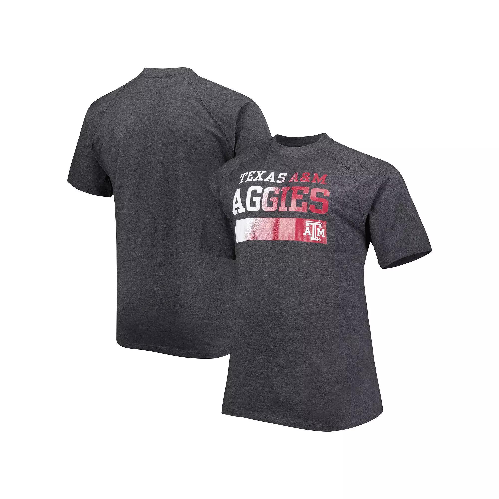 Men's Charcoal Texas A&M Aggies Big & Tall Raglan T-Shirt,  Product Image