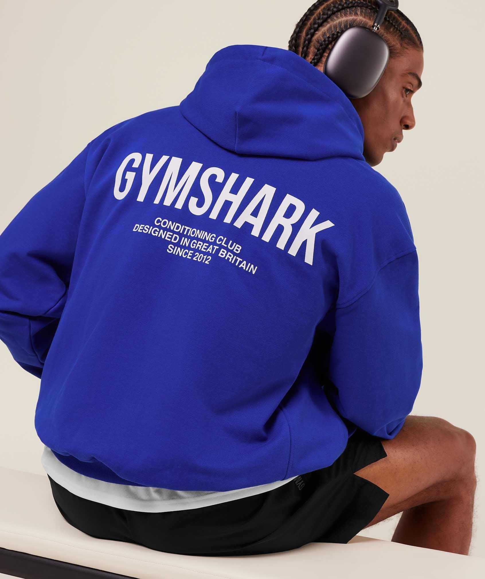 Gymshark Conditioning Club Hoodie - Athletic Blue Male Product Image