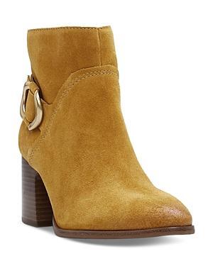 Vince Camuto Womens Evelanna Buckled High Heel Booties Product Image