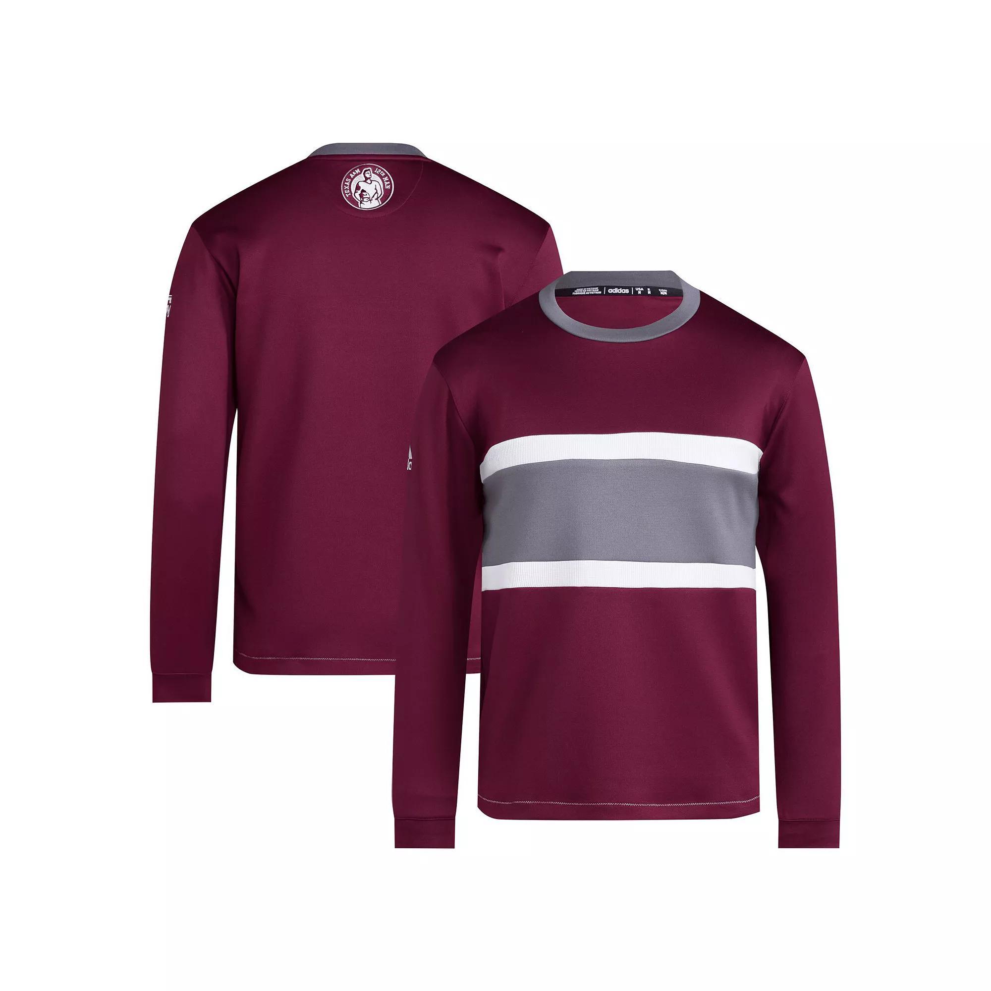 Men's adidas Maroon Texas A&M Aggies 12th Man Pullover Sweatshirt,  Product Image