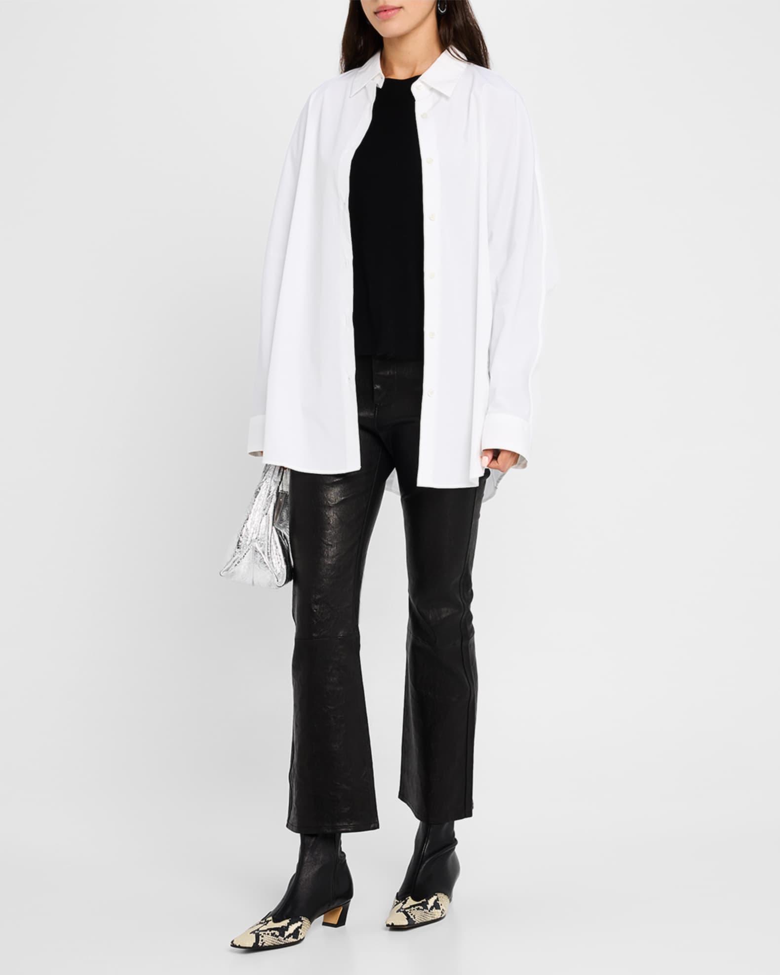 Le Crop Mini Boot Leather Pants Product Image