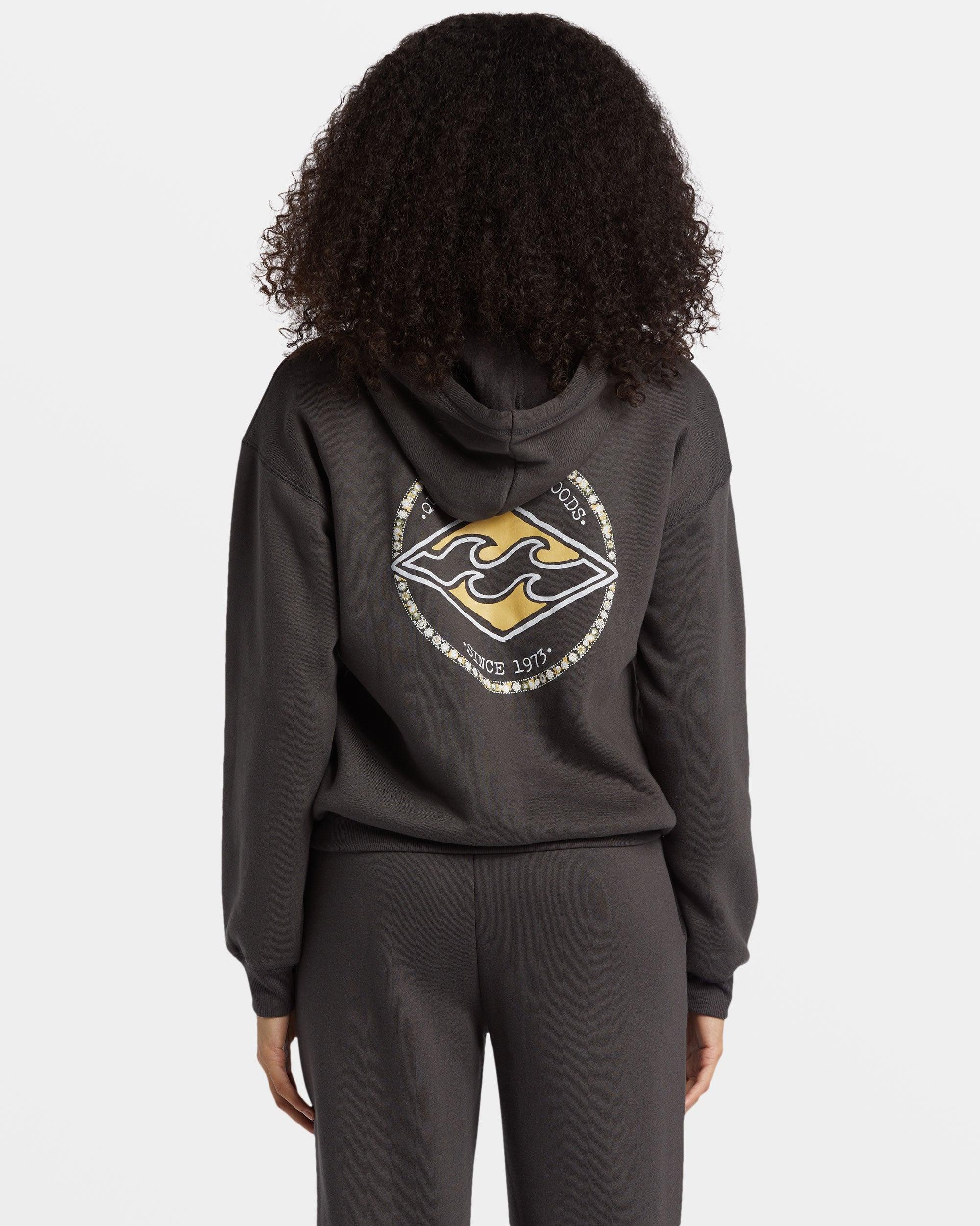 Circle Bloom Sweatshirt - Off Black Female Product Image