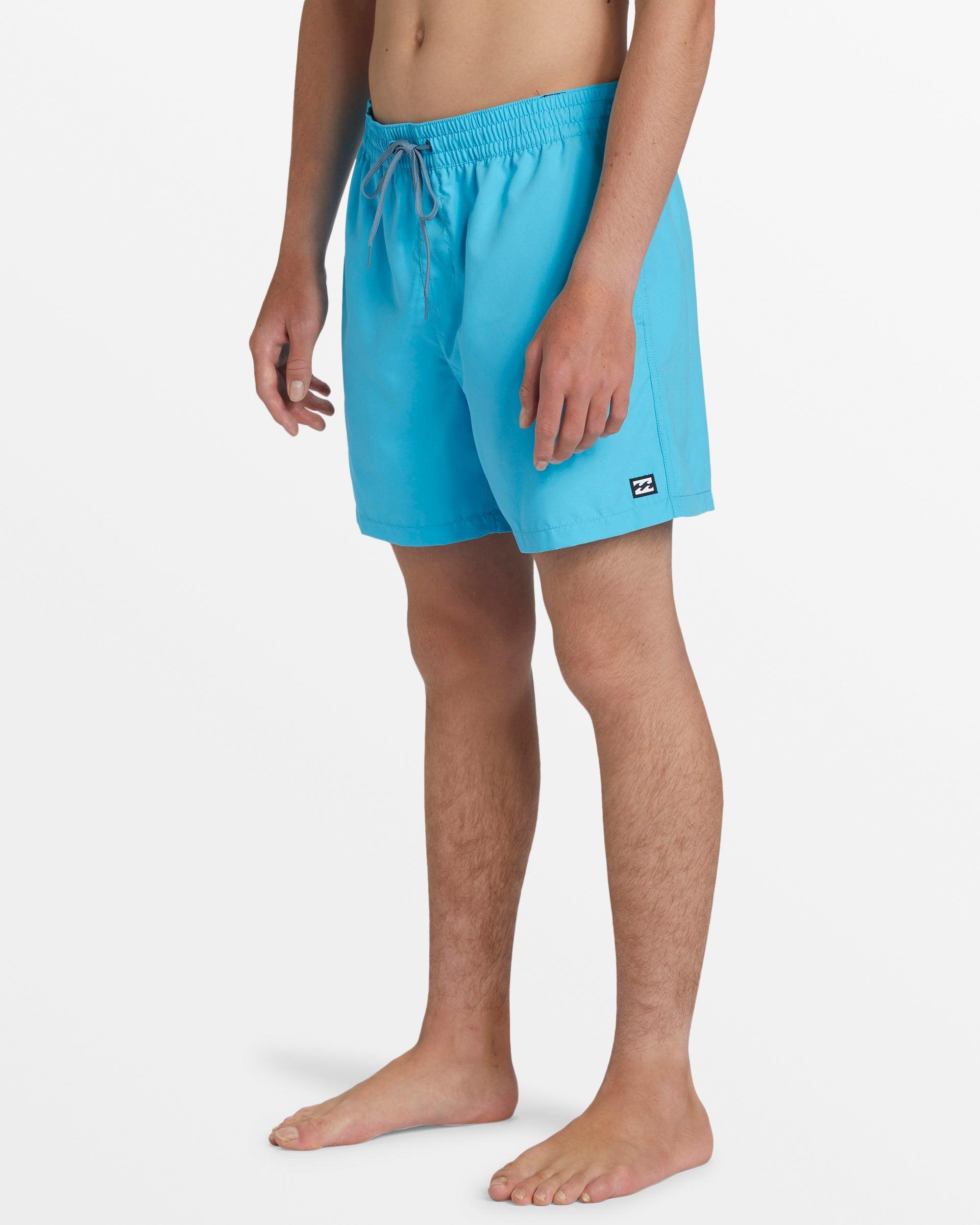 All Day Layback 16" Swim Trunks - Cyan Male Product Image