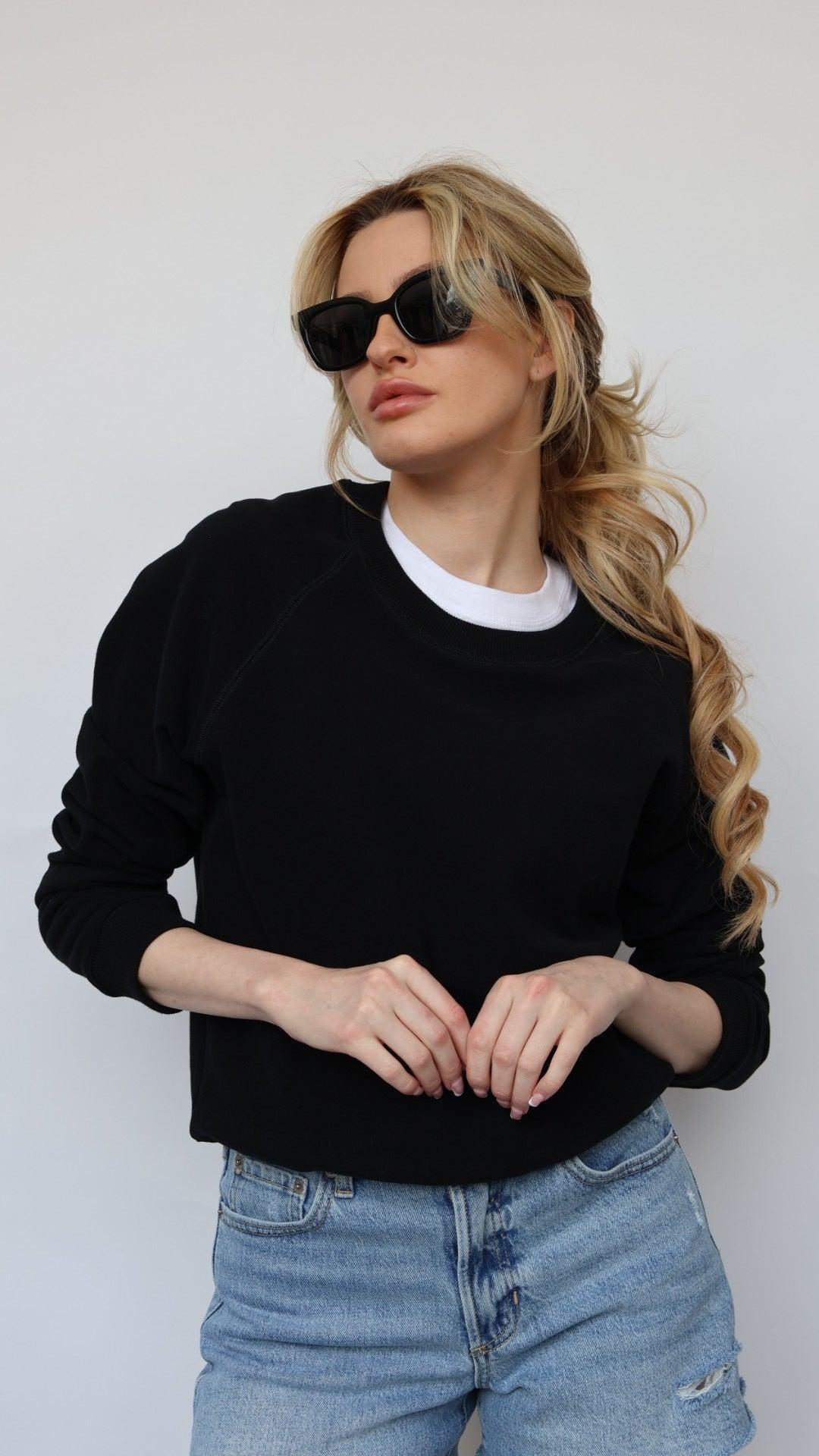 The Perfect Cotton Crew Neck Sweatshirt Product Image