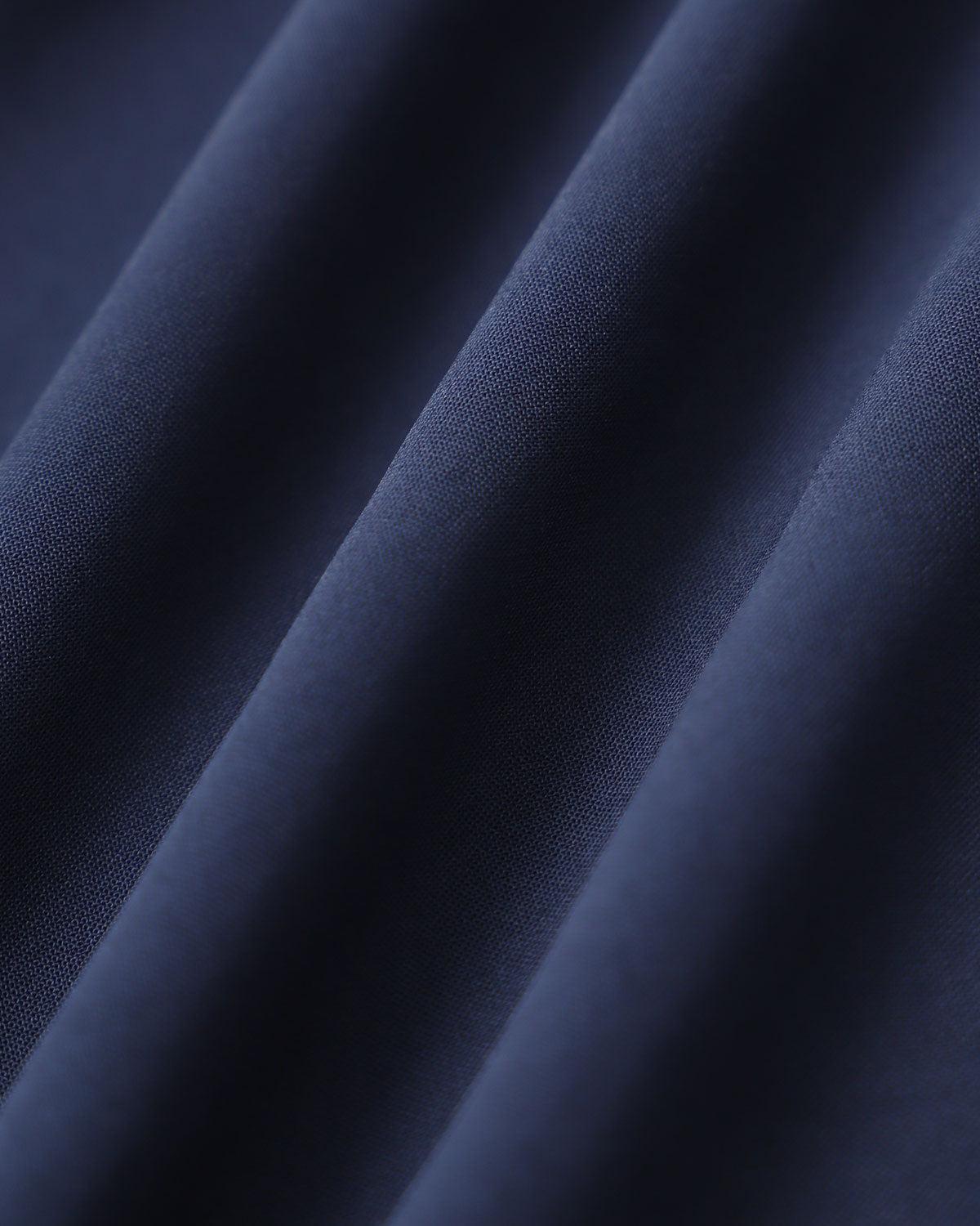 Blue Ruched Straight Pants Product Image